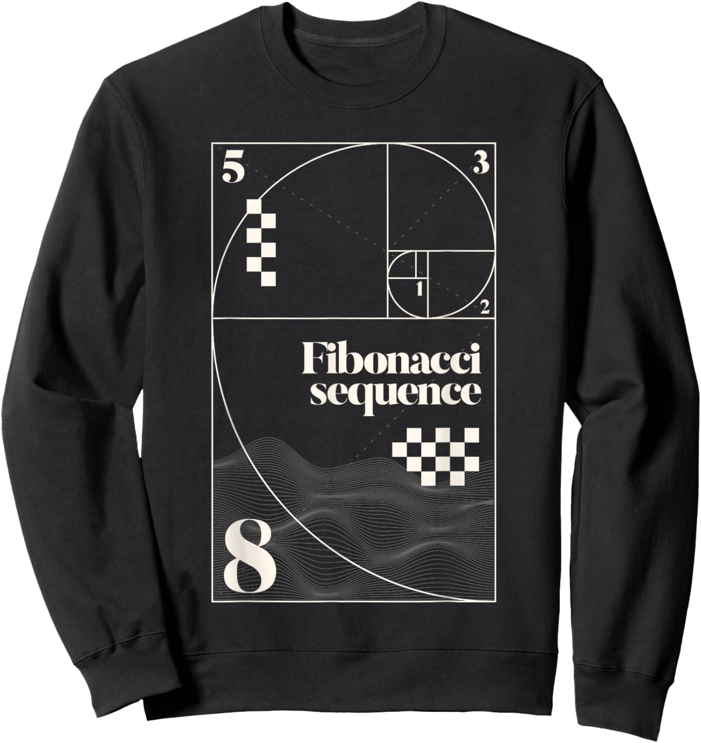 Fibonacci Sequence Golden Ratio Mathematics Sweatshirt - Sweatshirt | Black