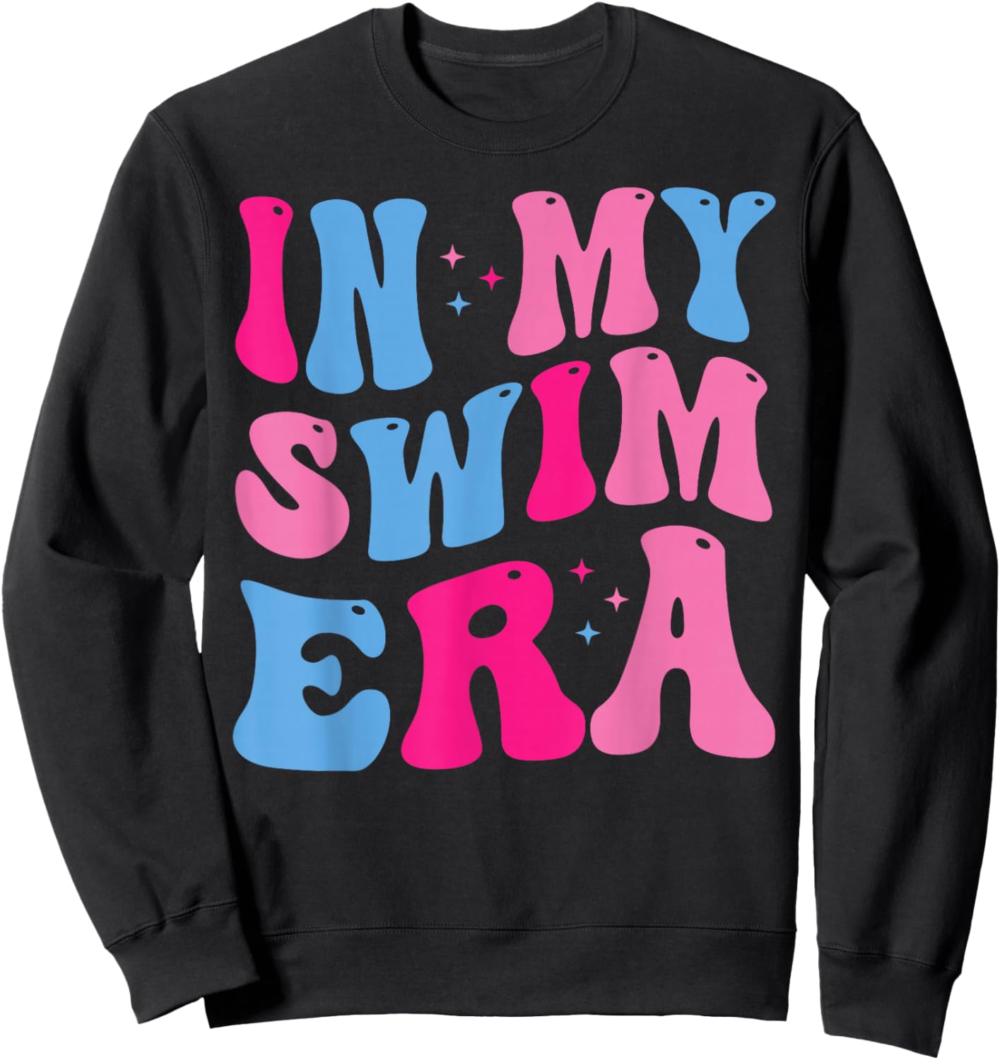 Retro In My Swim Era Swimming Swimmers Women Men Kids Sweatshirt - Sweatshirt | Black