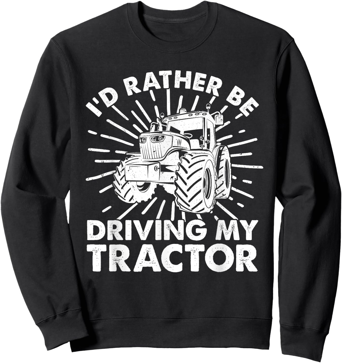 Cool Tractor Design Women Tractor Driver Farm Farmer Sweatshirt - Sweatshirt | Black