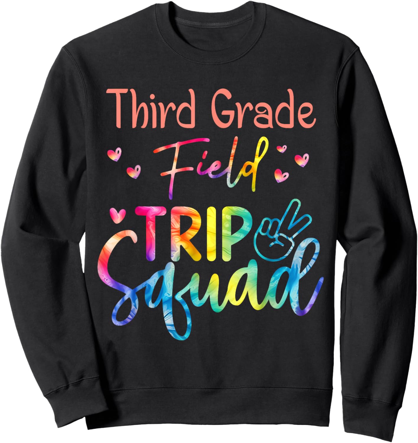 Third Grade Zoo Field Trip Squad Matching Teacher Students Sweatshirt - Sweatshirt | Black
