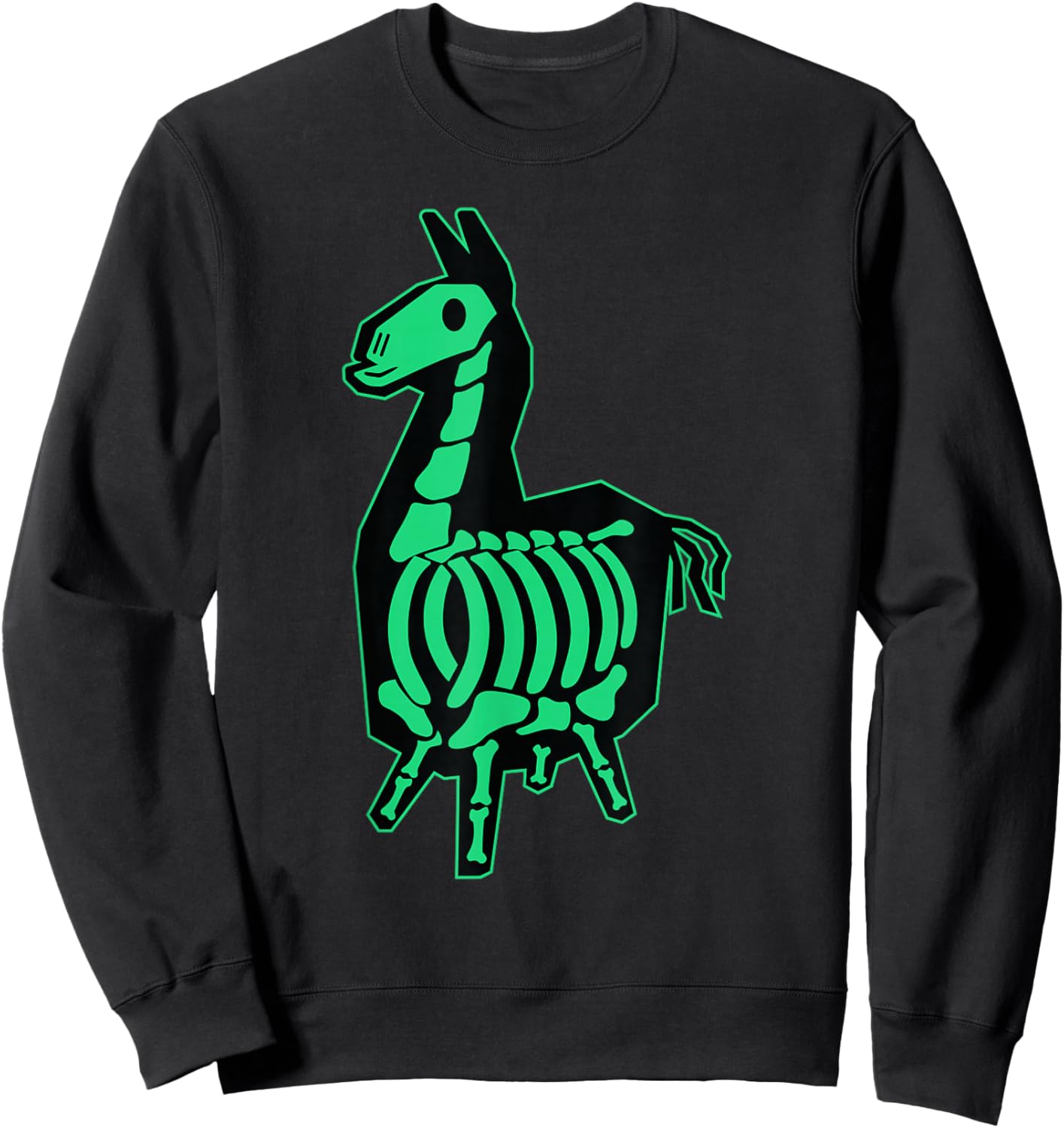 Fortnite Neon Color X-Ray Llama Center Icon Sweatshirt - Sweatshirt | Black