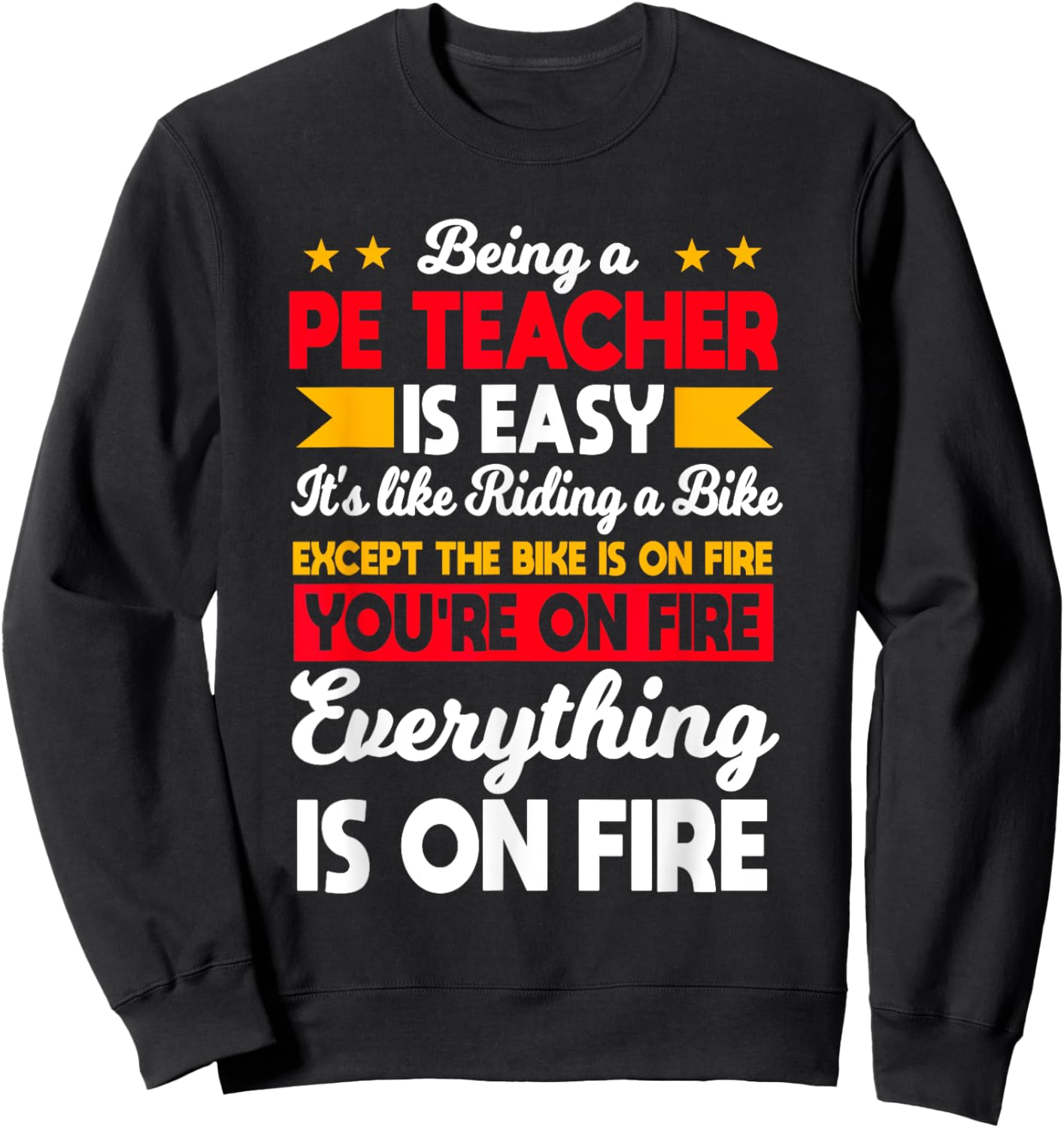 PE Teacher Physical Education Activity Instructor Gym Coach Women Sweatshirt - Sweatshirt | Black