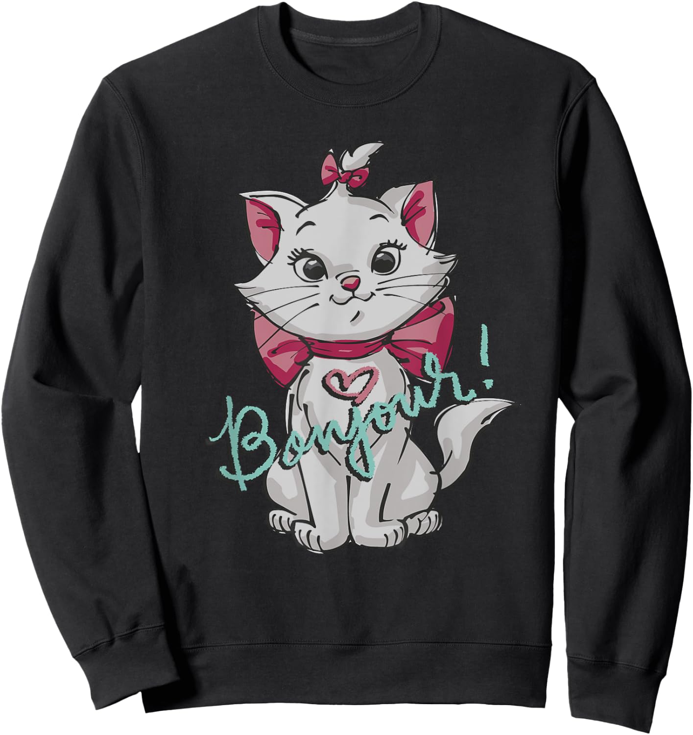Disney Aristocats Marie Bonjour Sweatshirt - Sweatshirt | Black