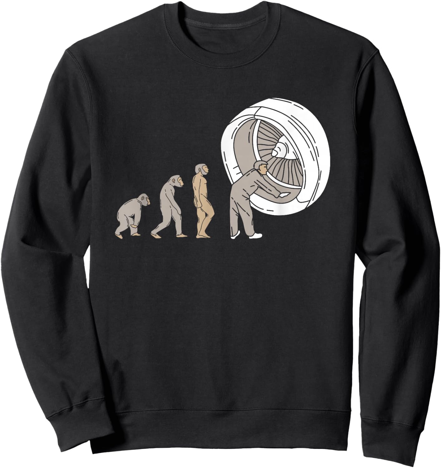 Airplane Mechanic Aircraft Maintenance Technician Sweatshirt - Sweatshirt | Black