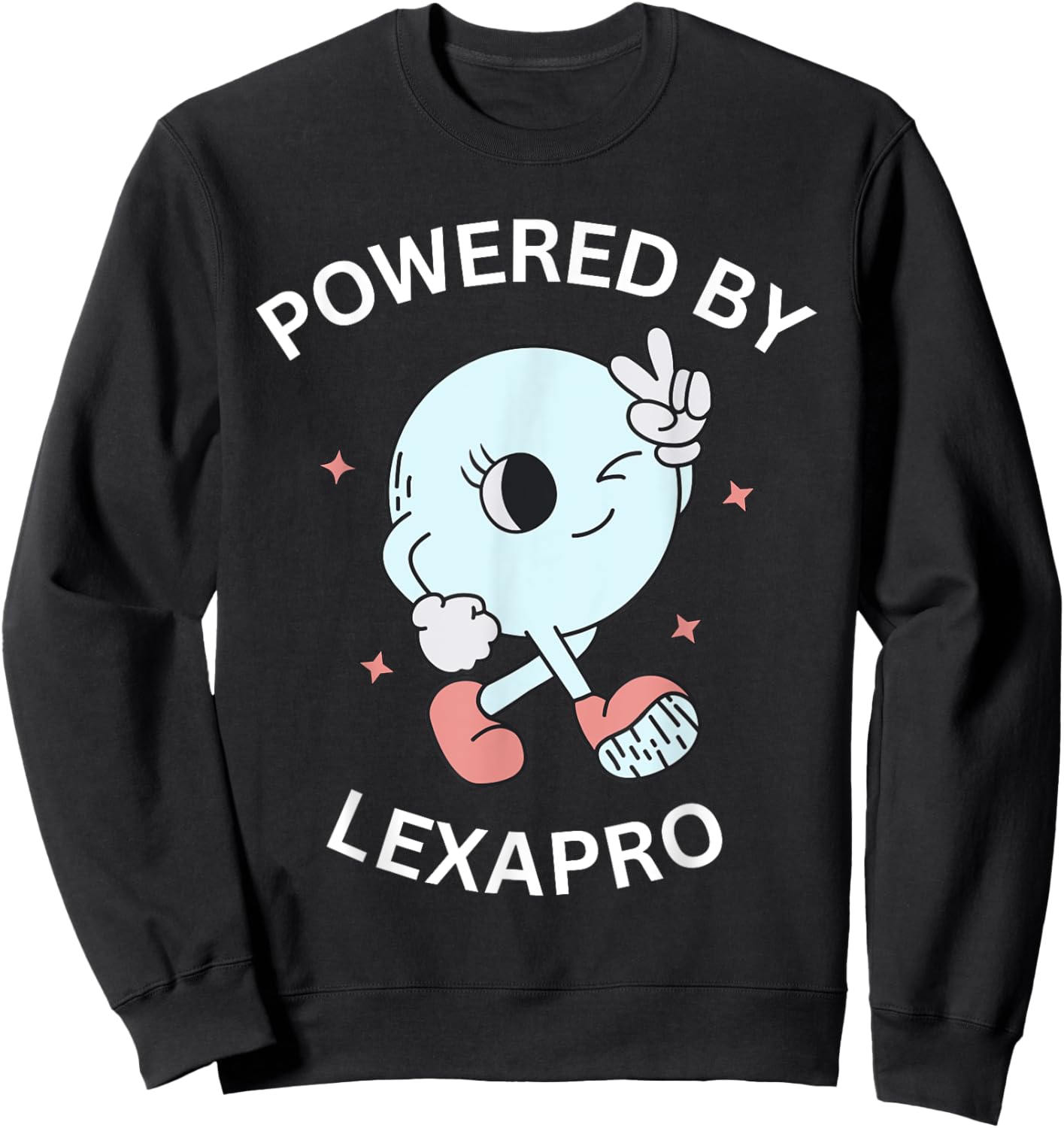 Powered By Lexapro Sweatshirt - Sweatshirt | Black