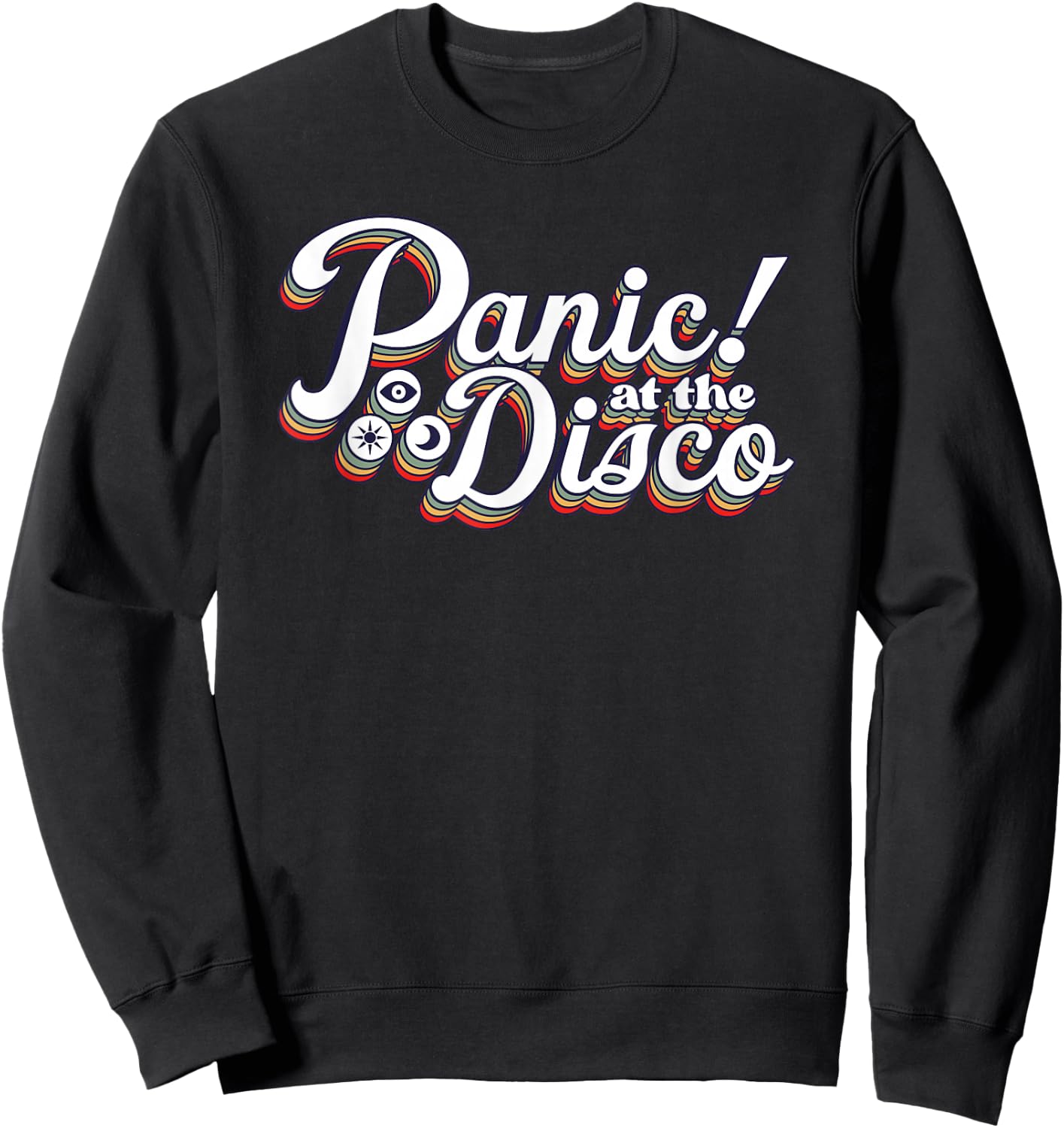 Panic! at The Disco - Rainbow Logo Sweatshirt - Sweatshirt | Black