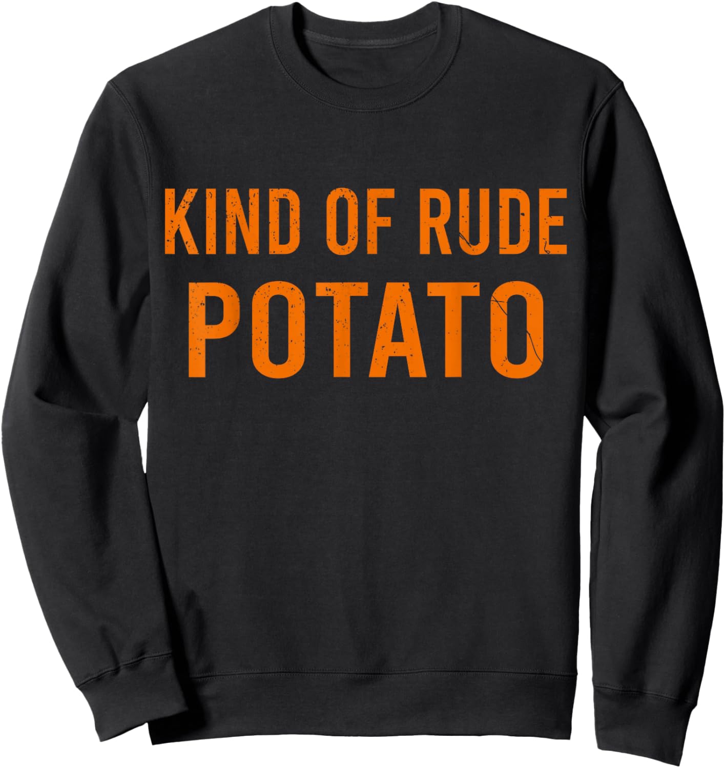 Sweet Potato and Kind of Rude Potato Thanksgiving Couples Sweatshirt - Sweatshirt | Black