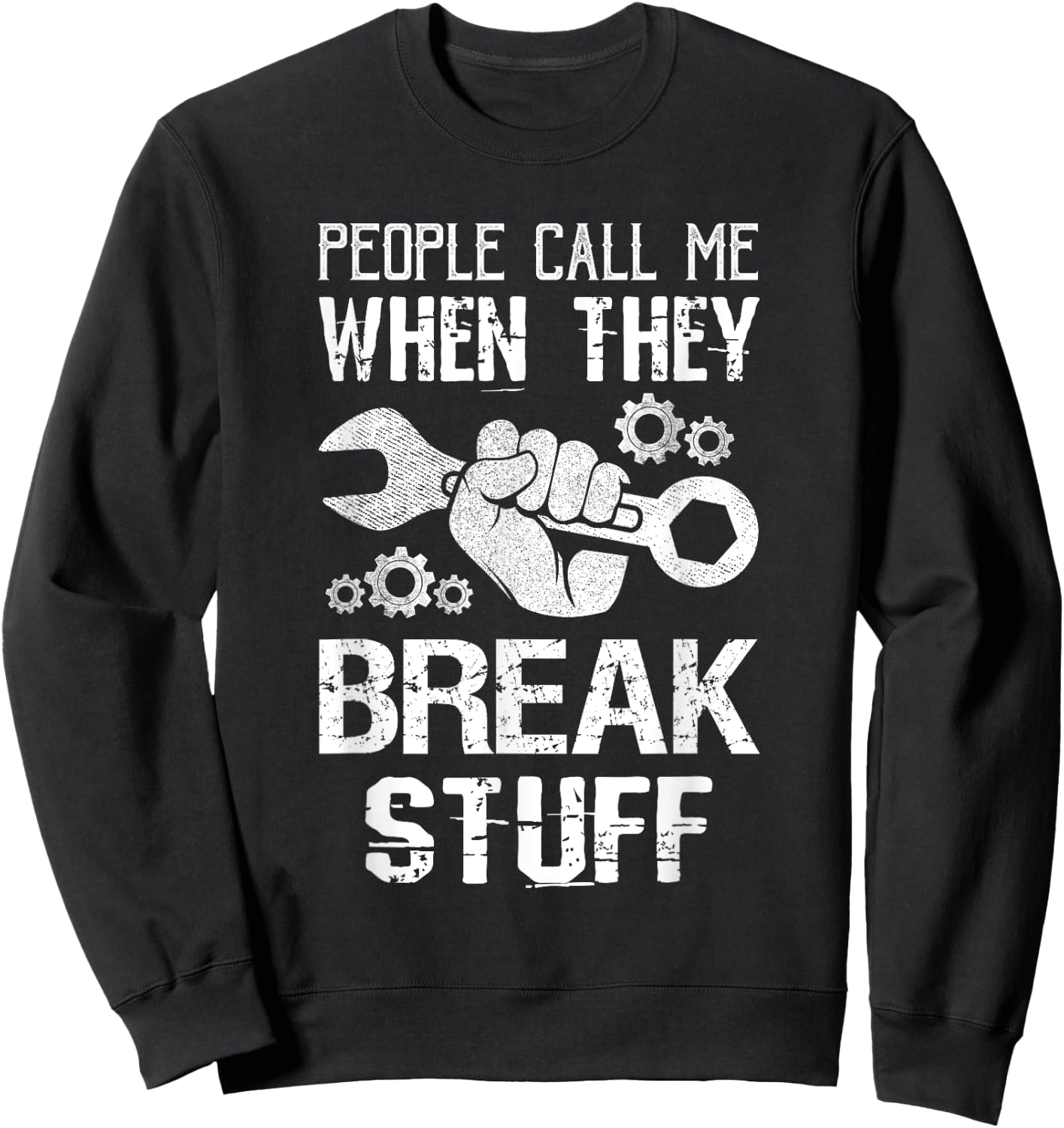 Mechanic Work Wrenching Repairman Costume Engine Mechanic Sweatshirt - Sweatshirt | Black