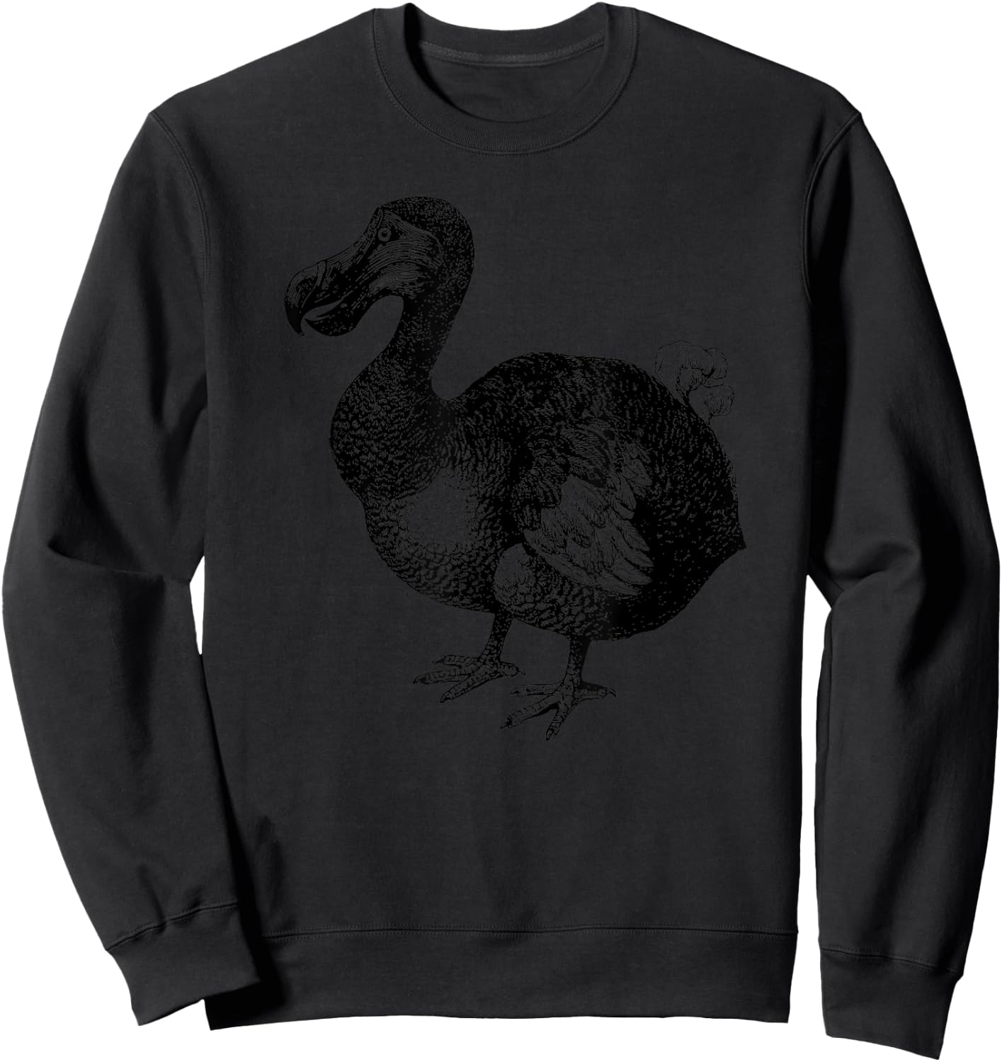 Dodo Bird Bird Ornithology Black Line Drawing Shirt Sweatshirt - Sweatshirt | Black