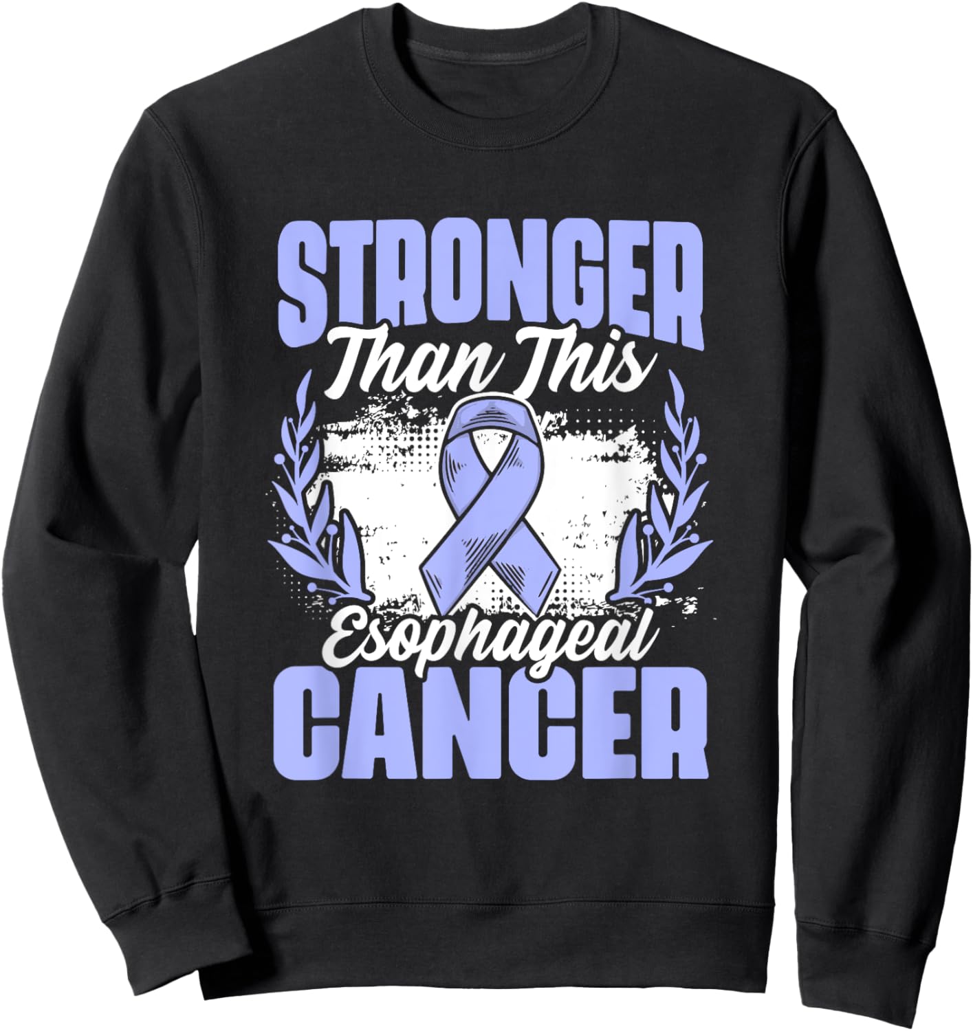 Esophagus Cancer Stronger Than Esophageal Cancer Awareness Sweatshirt - Sweatshirt | Black