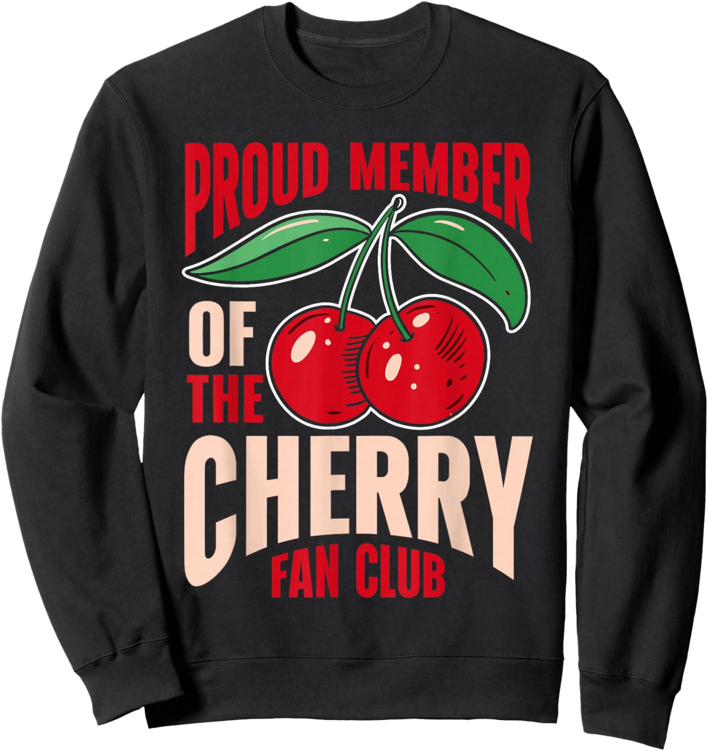 Cherry Shirts Fruits Cherry Lover , Women & Kids - Black, Small, Short Sleeve, Summer Sweatshirt - Sweatshirt | Black