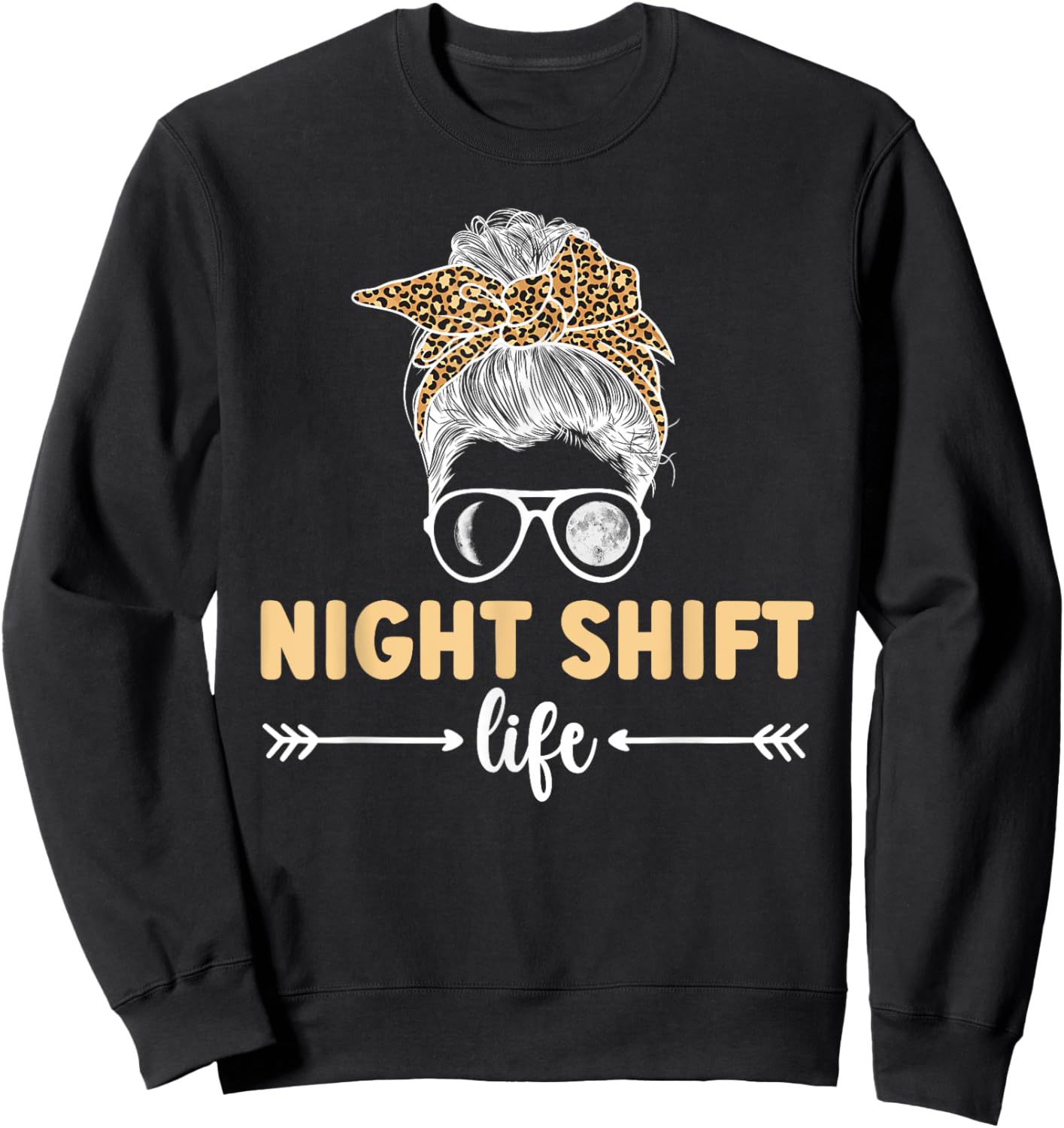Night Shift Life Night Shift Worker Overnight Worker Sweatshirt - Sweatshirt | Black