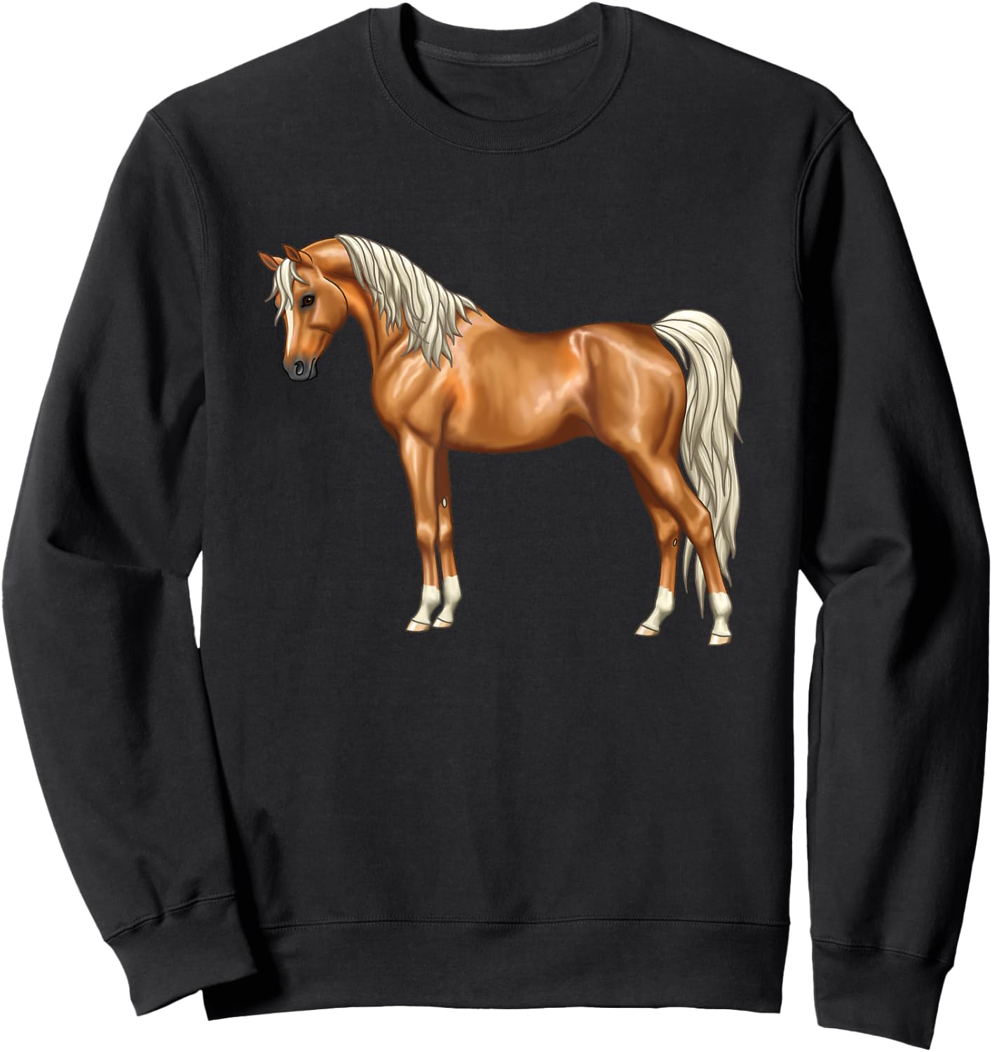 Palomino Chestnut Flaxen Egyptian Arabian Horse Lover Gift Sweatshirt - Sweatshirt | Black