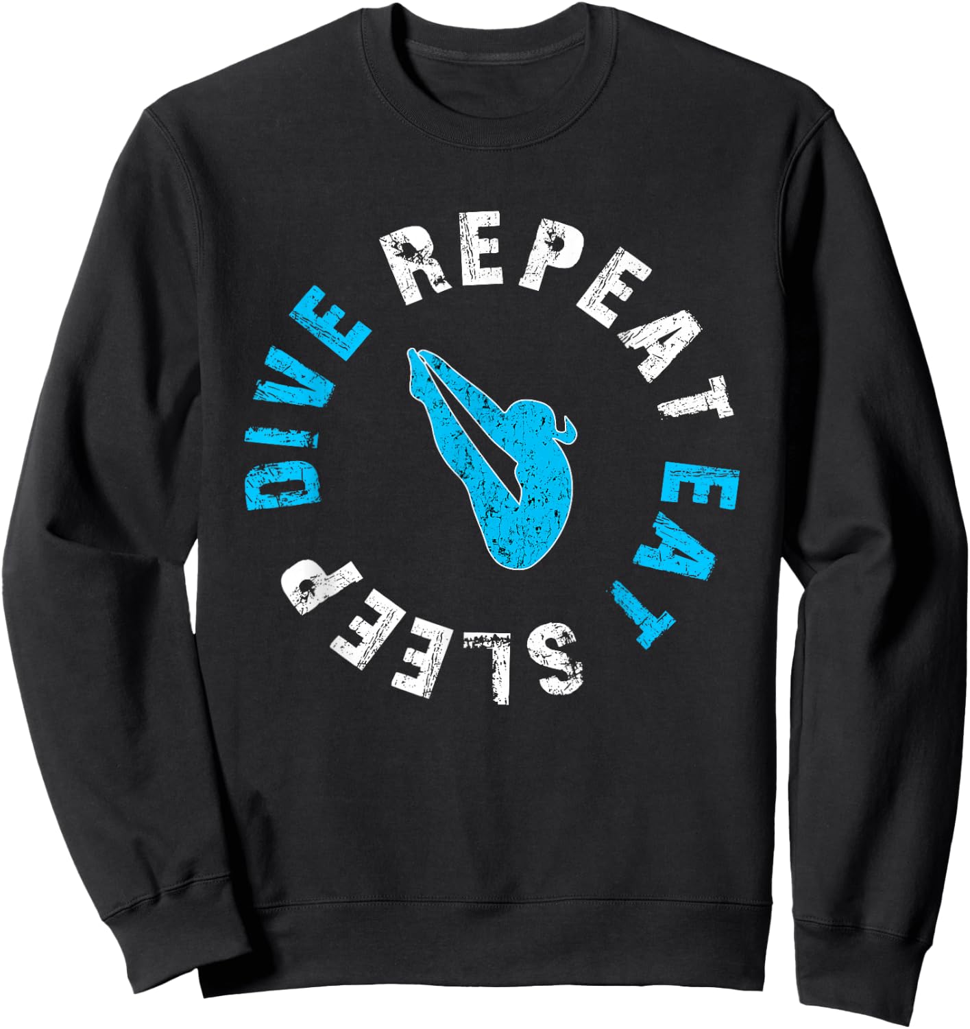 Funny Springboard Divers & Diving Board Game Girls Gift Sweatshirt - Sweatshirt | Black