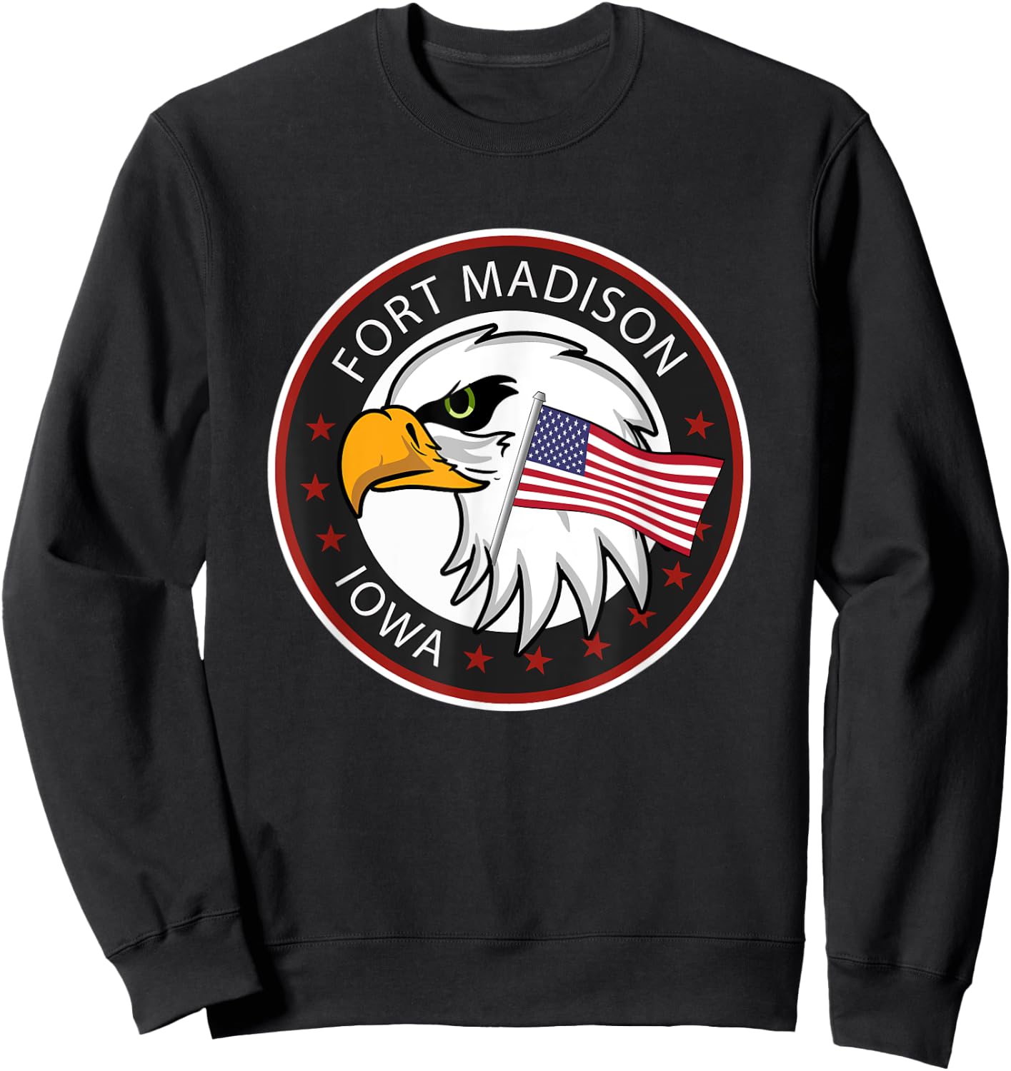 Fort Madison Iowa IA Sweatshirt - Sweatshirt | Black