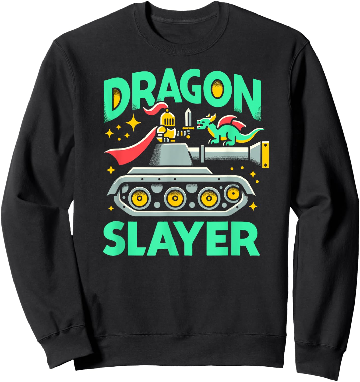 Dragon Slayer Knight Ren Faire LARP, Renaissance Festival Sweatshirt - Sweatshirt | Black