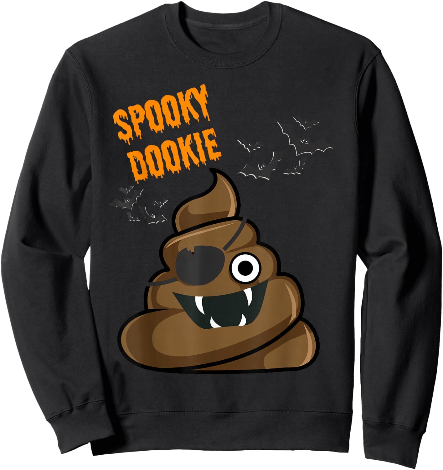 Funny Spooky Dookie Halloween Costume Women Kids Sweatshirt - Sweatshirt | Black