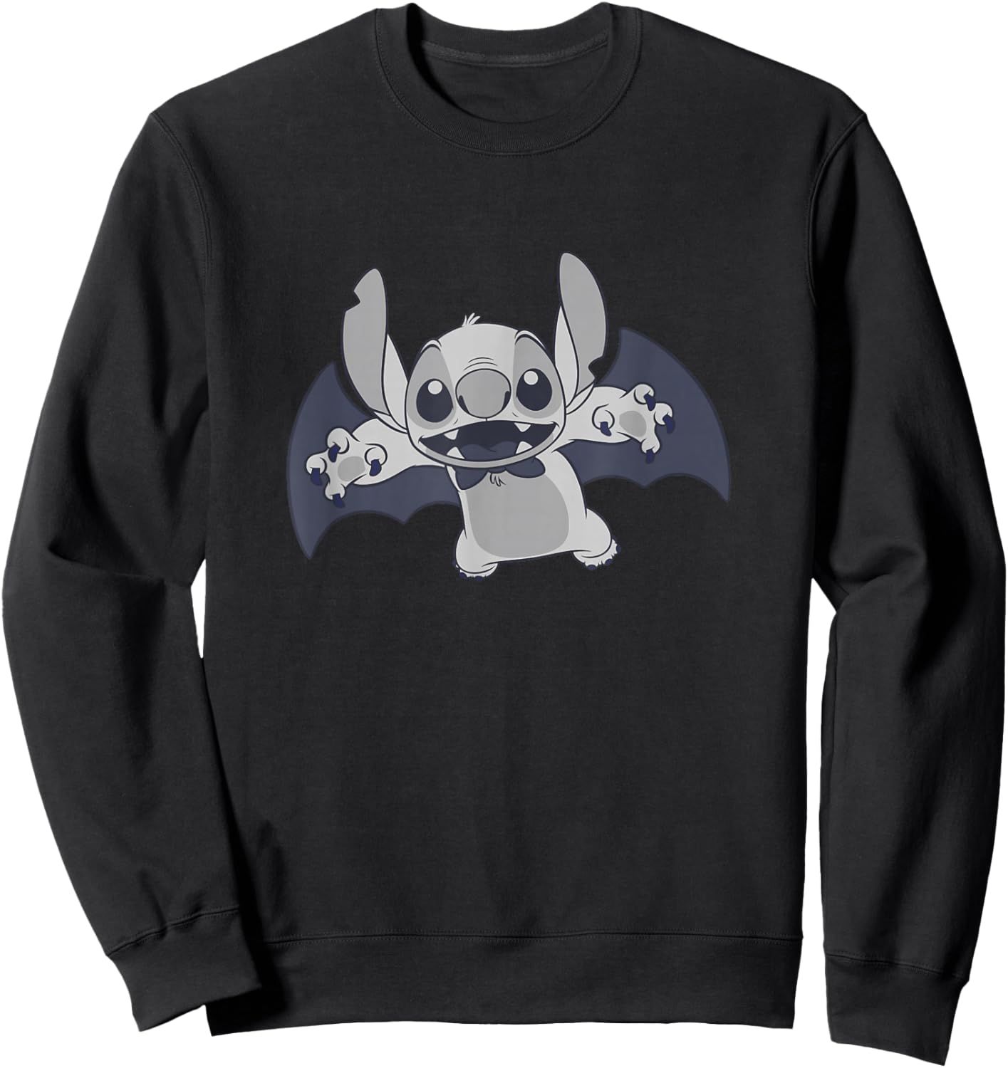 Disney Lilo & Stitch Halloween Vintage Vampire Costume Pose Sweatshirt - Sweatshirt | Black