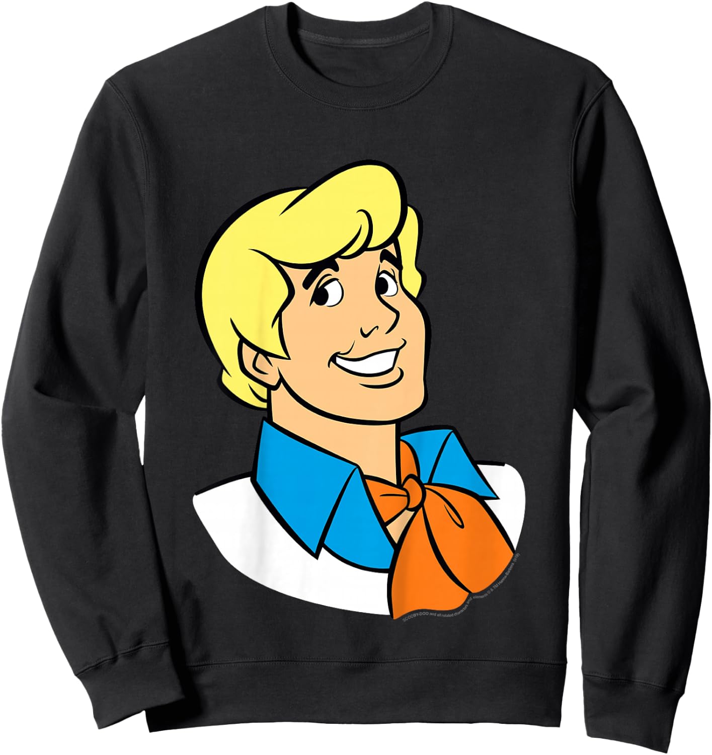 Kids Scooby-Doo Fred Big Face Sweatshirt - Sweatshirt | Black
