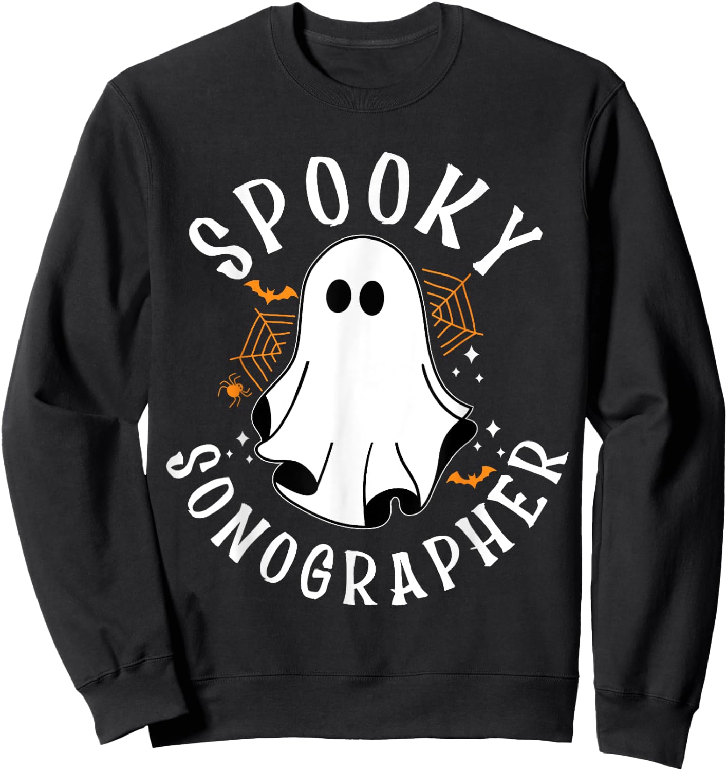 Spooky Sonographer, Halloween Sonography, Ultrasound Tech Sweatshirt - Sweatshirt | Black