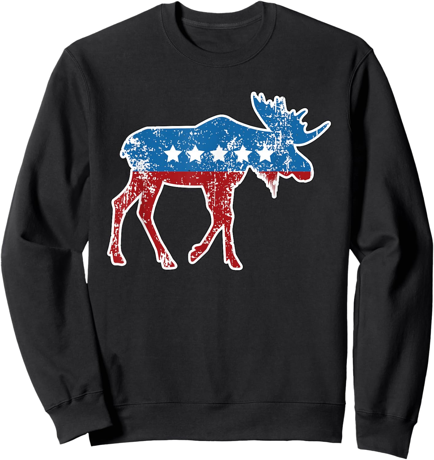 Theodore Roosevelt Teddy Political Bull Moose Party Sweatshirt - Sweatshirt | Black