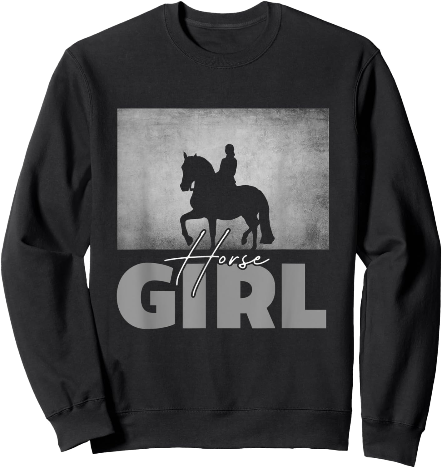 Horse Girl Horseback Riding Apparel - Horse Sweatshirt - Sweatshirt | Black