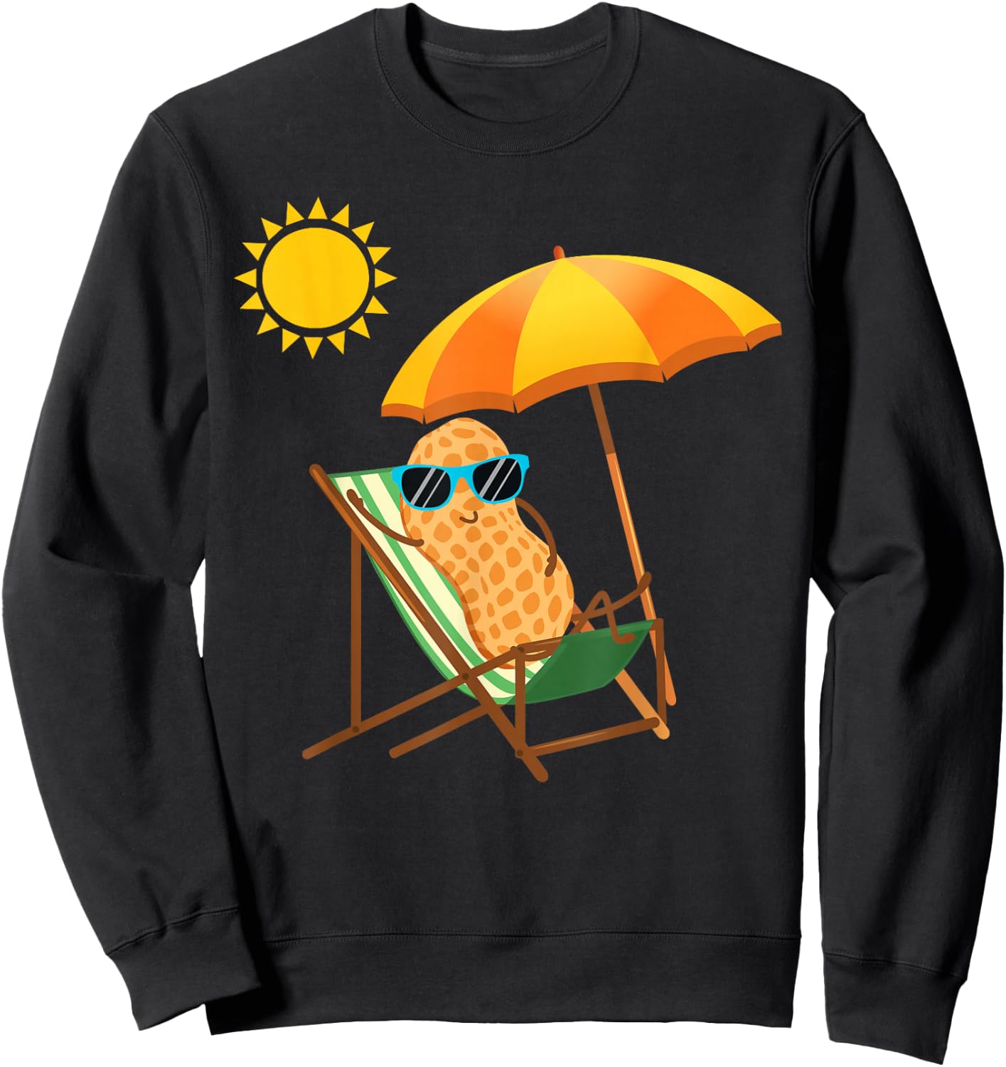 Peanut Graphic Gift Nut Design Peanut Design Sweatshirt - Sweatshirt | Black