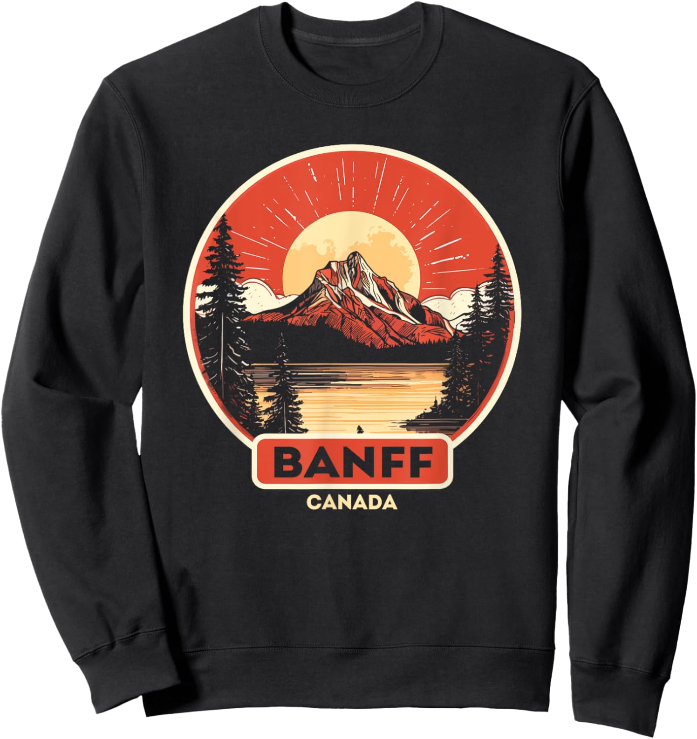 Canadian Banff National Park Souvenirs Sweatshirt - Sweatshirt | Black