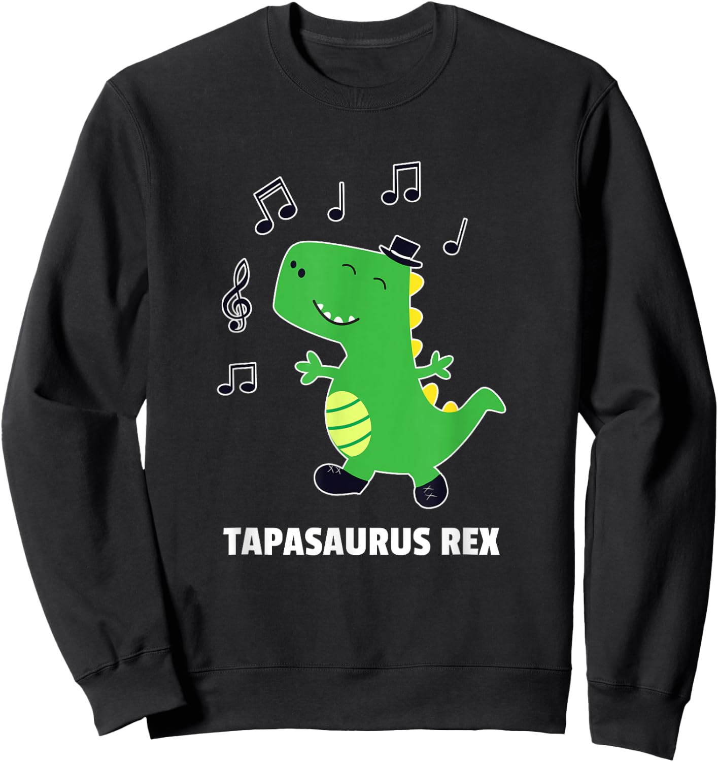 Tap Dance -Tapasaurus Rex-Dinosaur Recital Gift Sweatshirt - Sweatshirt | Black