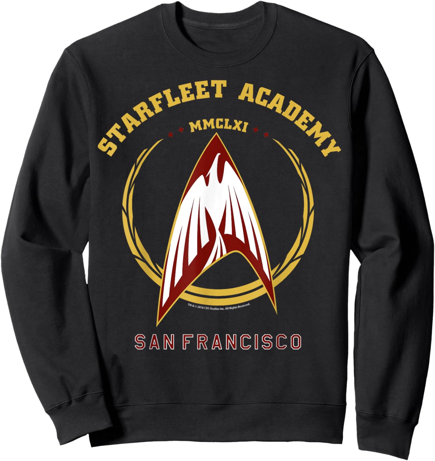 Star Trek Starfleet Academy Delta Crest Premium Sweatshirt - Sweatshirt | Black