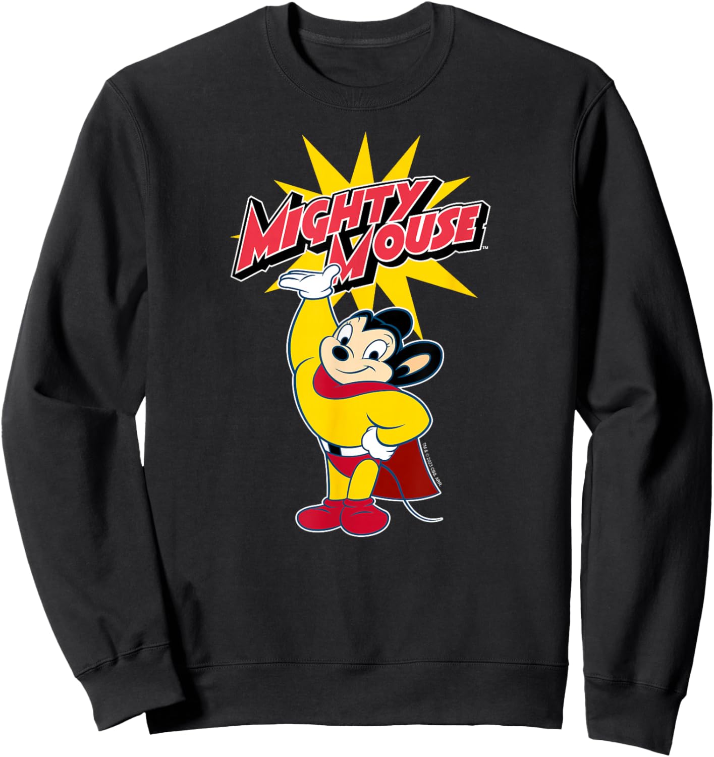 Mighty Mouse - Mighty Mouse Burst Sweatshirt - Sweatshirt | Black