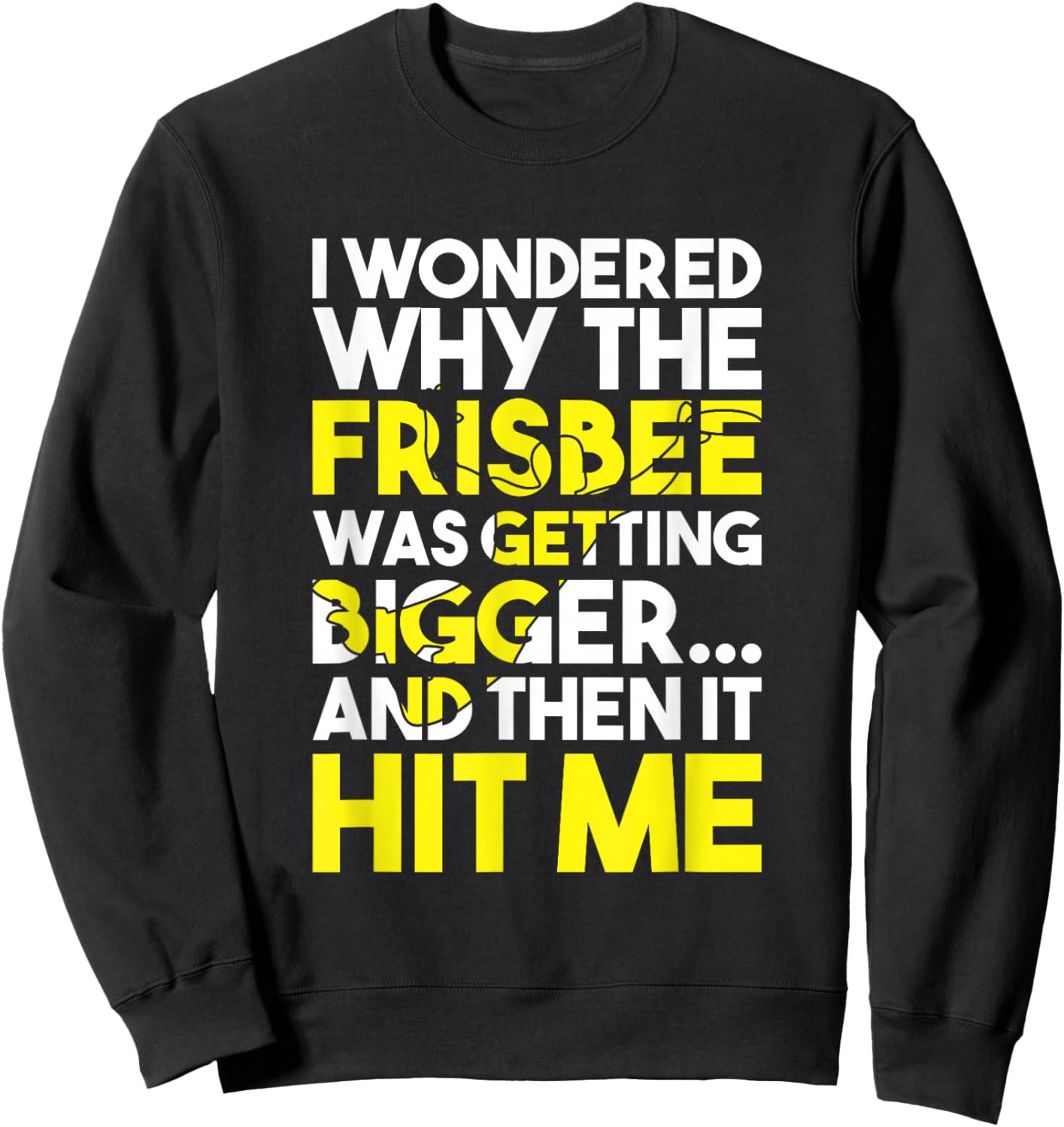 Flying Disc Throwing Frisbee Player Funny Ultimate Frisbee Sweatshirt - Sweatshirt | Black