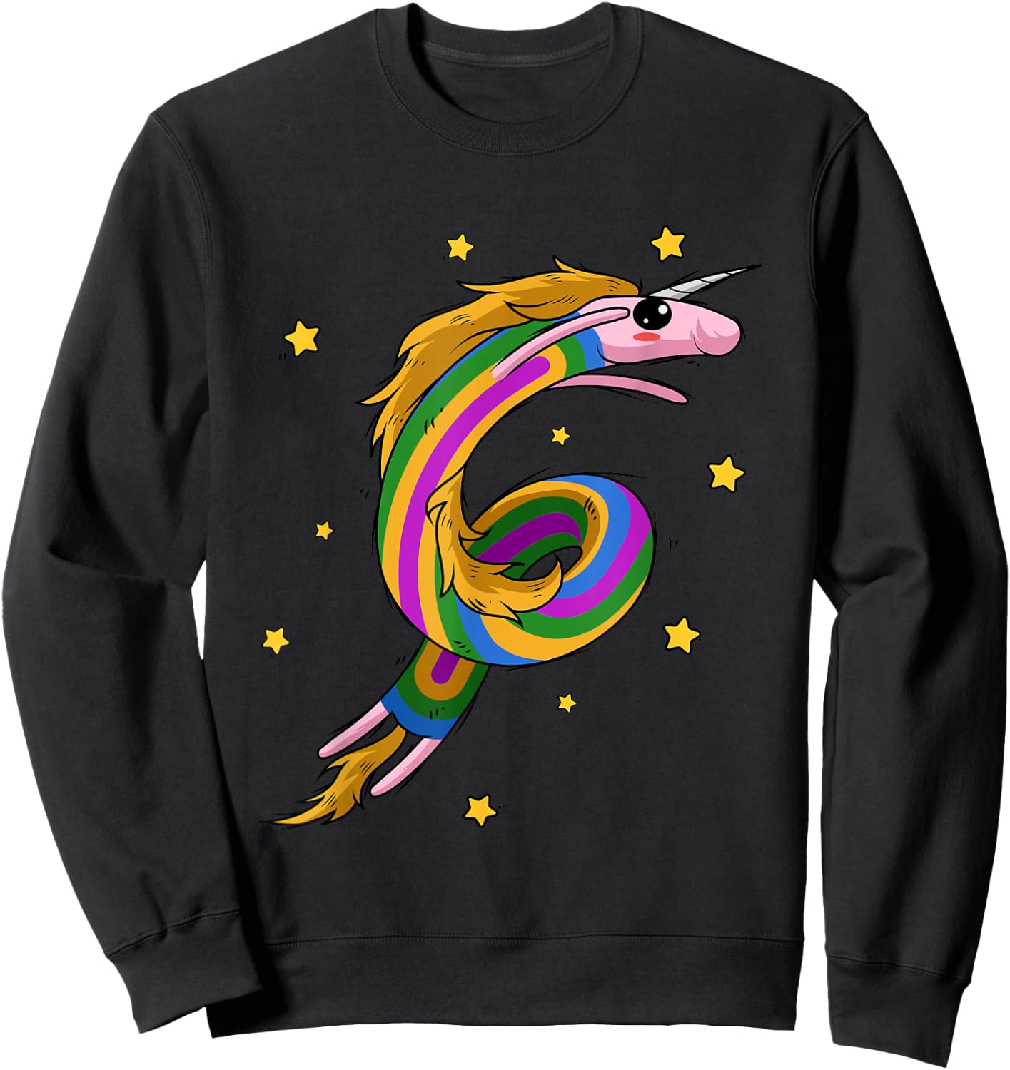 Unicorn - Rainbow Unicorn Lover Sweatshirt - Sweatshirt | Black