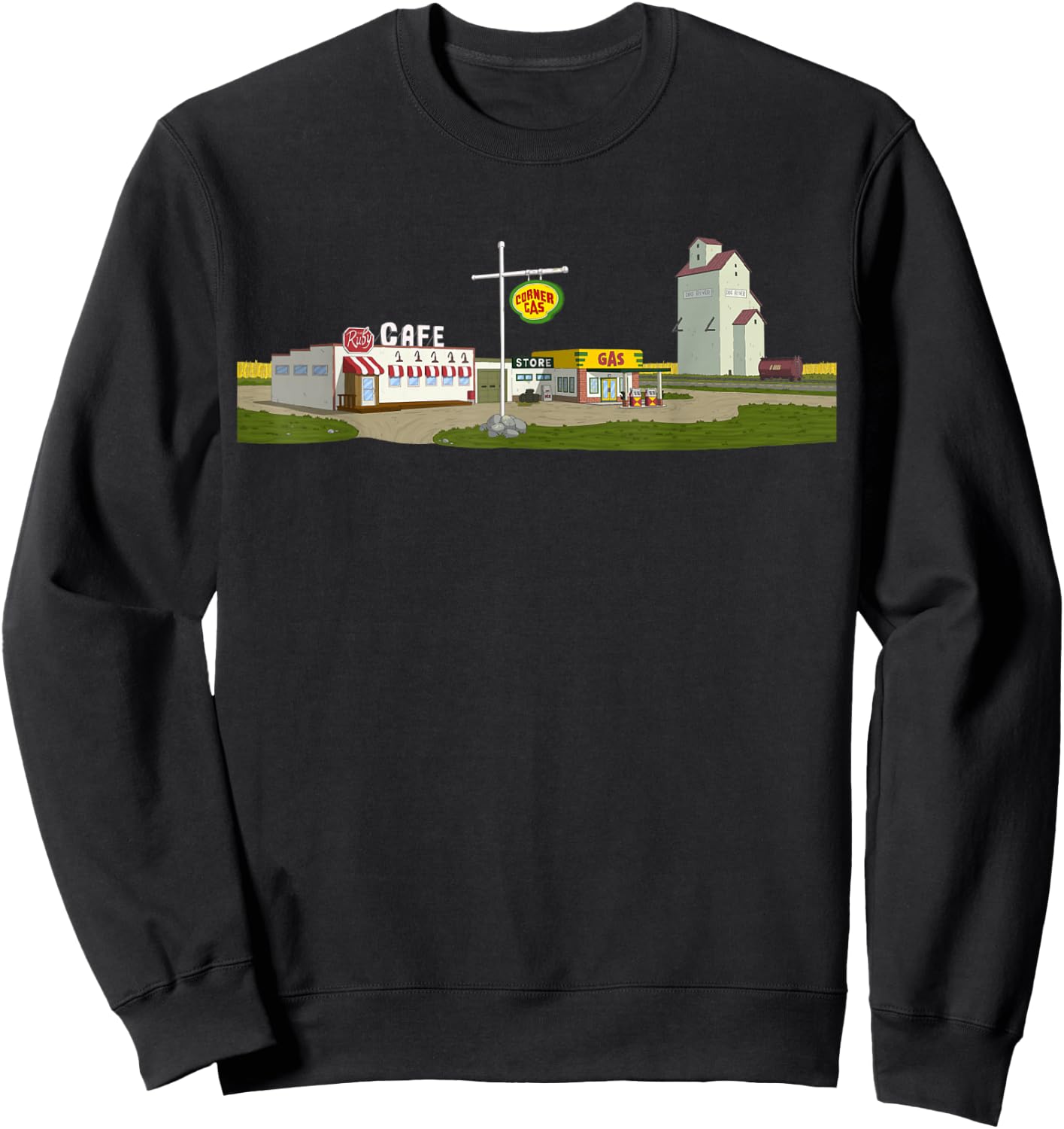 Corner Gas Set Sweatshirt - Sweatshirt | Black