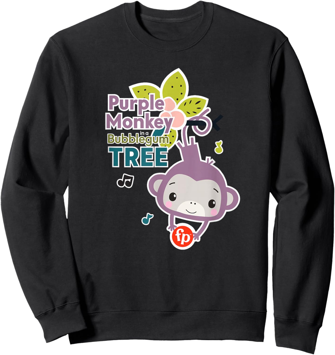 Fisher-Price Purple Monkey Bubblegum Tree Sweatshirt - Sweatshirt | Black