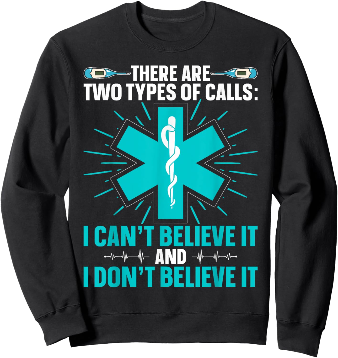 EMT Paramedic - EMS emergency medical technician Paramedic Sweatshirt - Sweatshirt | Black