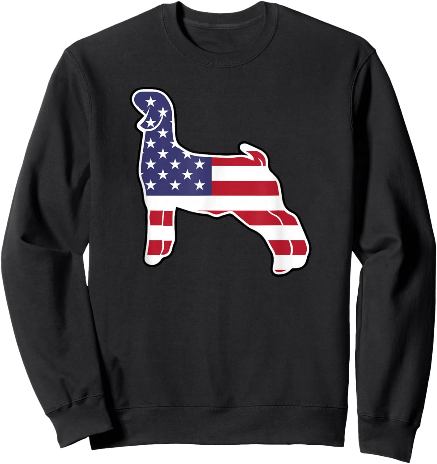 Americana 4th of July Show Goat Sweatshirt - Sweatshirt | Black