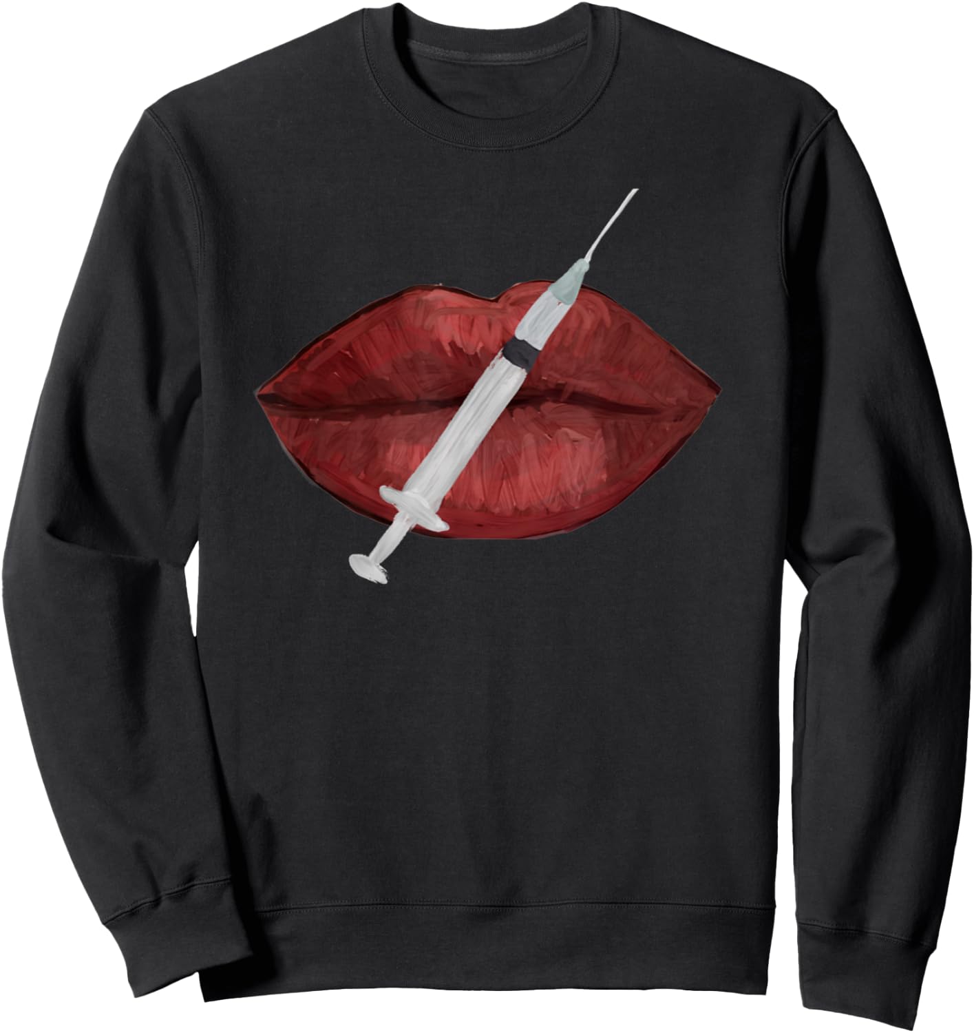 Nurse injector lip filler injections cosmetics Sweatshirt - Sweatshirt | Black