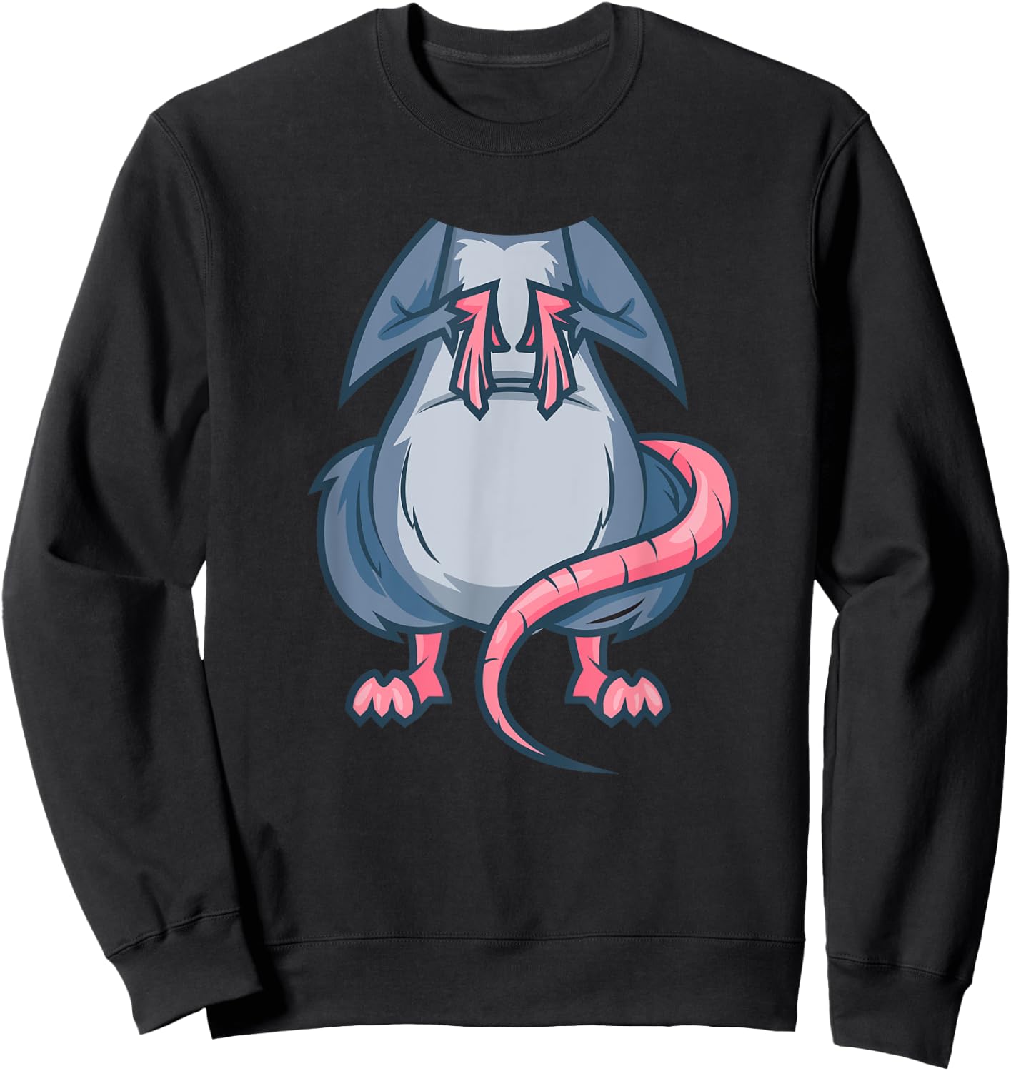 Mouse Costume Halloween Easy Rat Cosplay Last Minute Outfit Sweatshirt - Sweatshirt | Black
