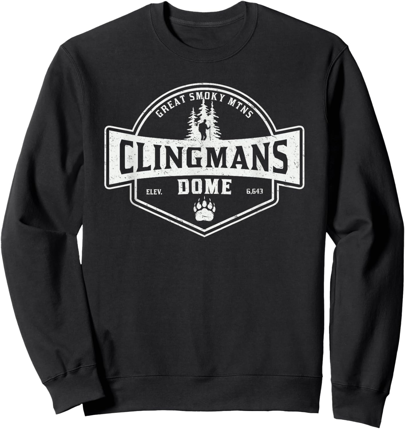 Clingmans Dome Great Smoky Mountains Sweatshirt - Sweatshirt | Black