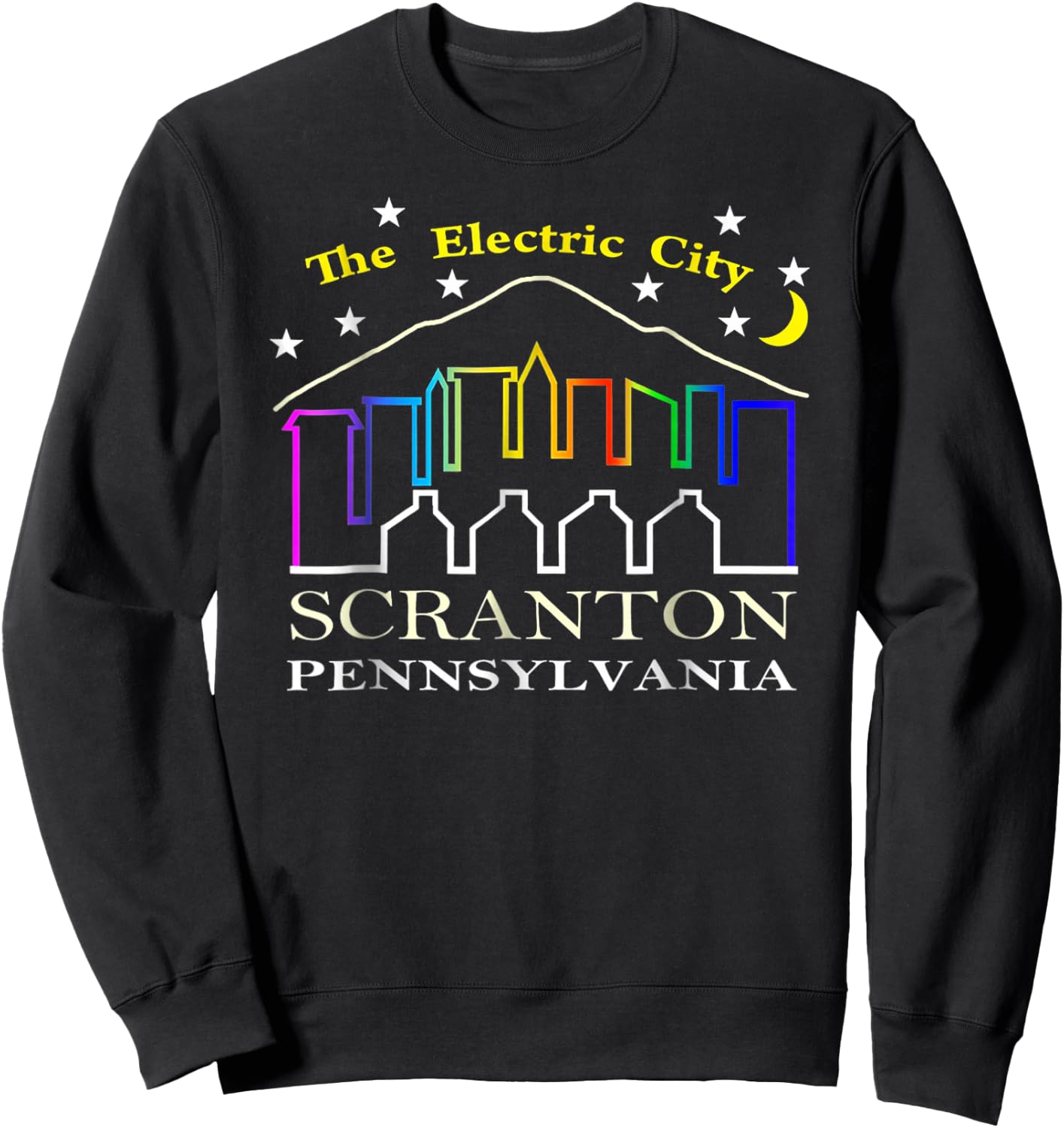 The electric city scranton pennsylvania Sweatshirt - Sweatshirt | Black