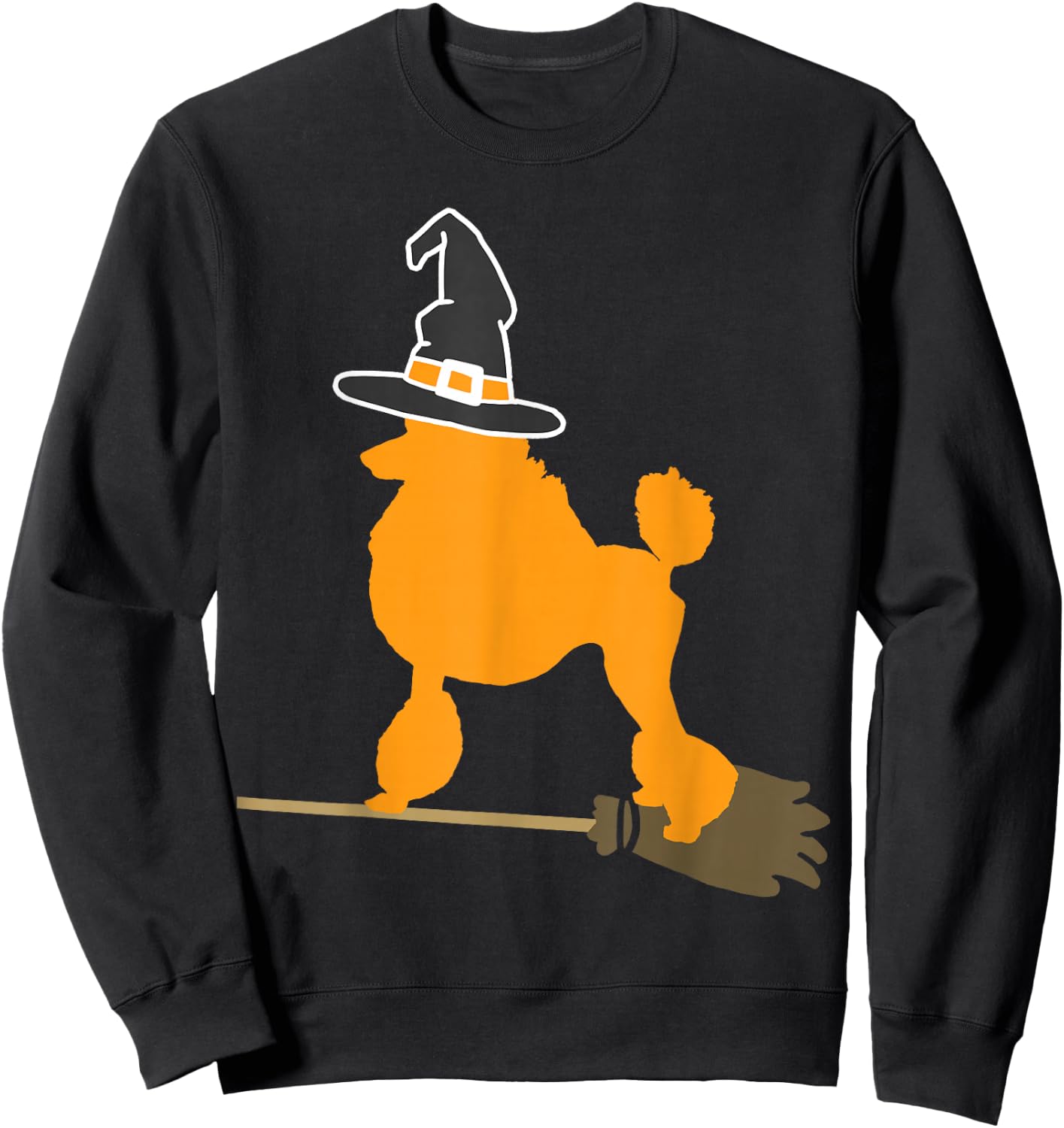 Poodle Halloween Witch Sweatshirt - Sweatshirt | Black