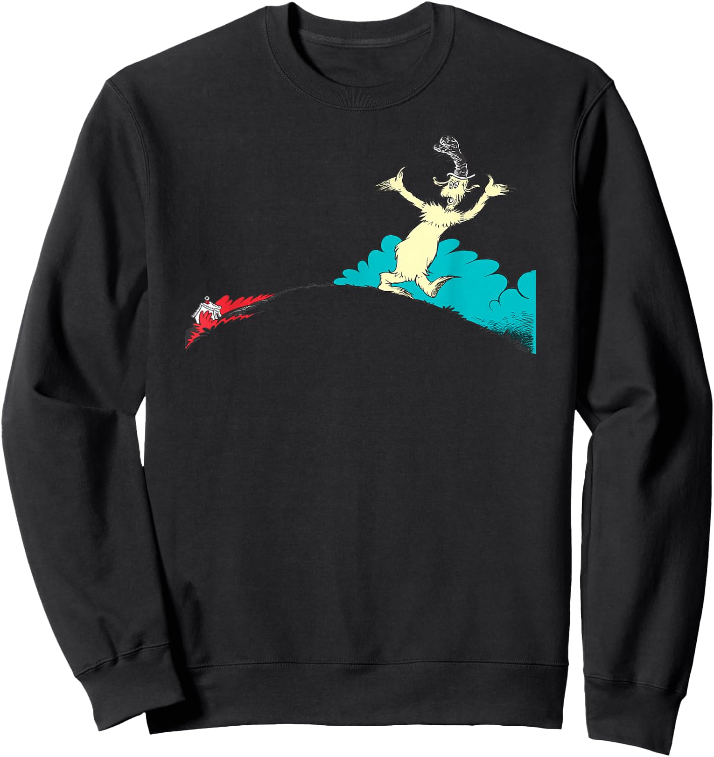 Dr. Seuss Green Eggs and Ham I Do Not Like Them In A House Sweatshirt - Sweatshirt | Black