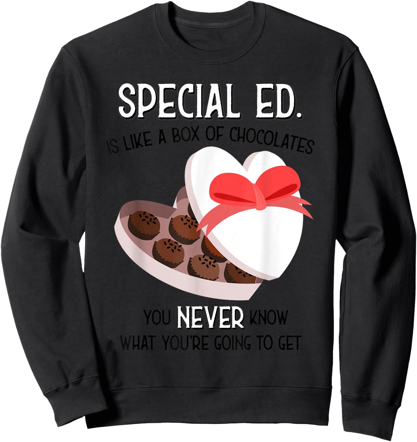 Special Ed School Teacher T shirt Valentine s Day Gift Kids Sweatshirt - Sweatshirt | Black