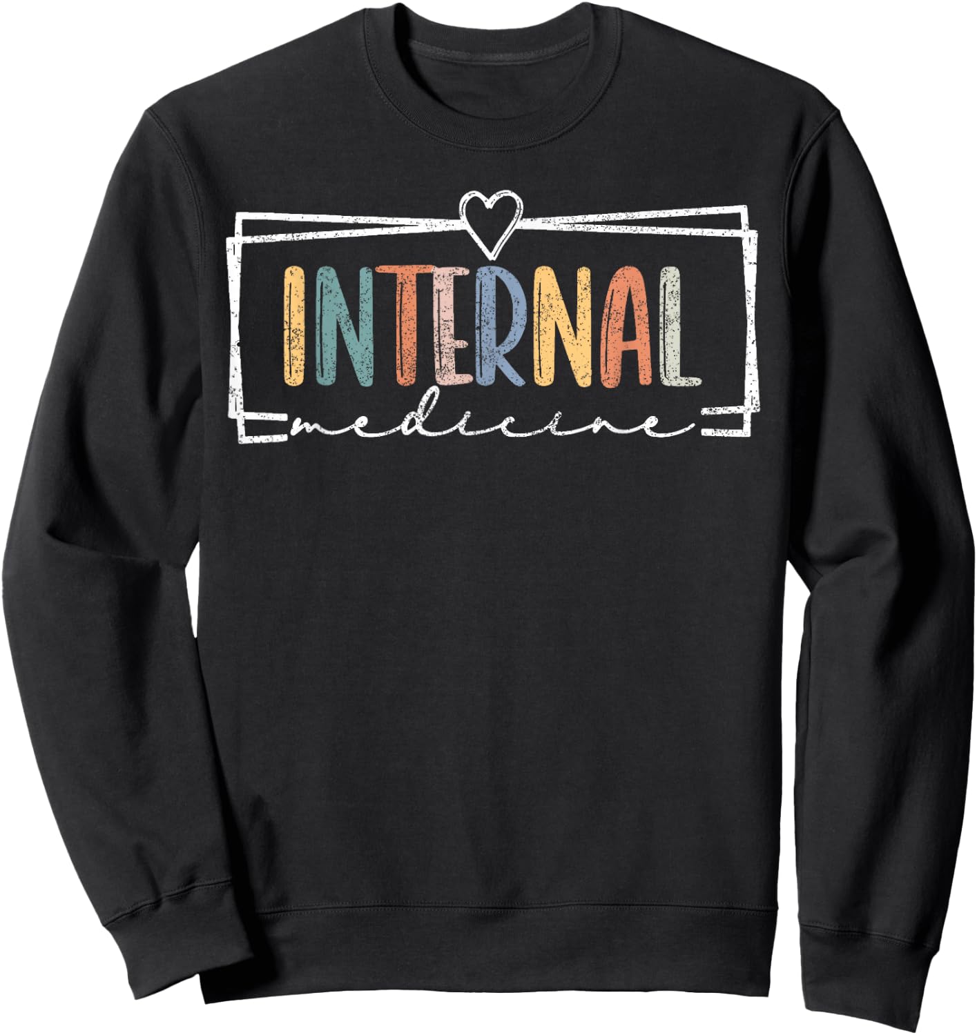 Internal Medicine Floral Internal Medicine Women in Medicin Sweatshirt - Sweatshirt | Black