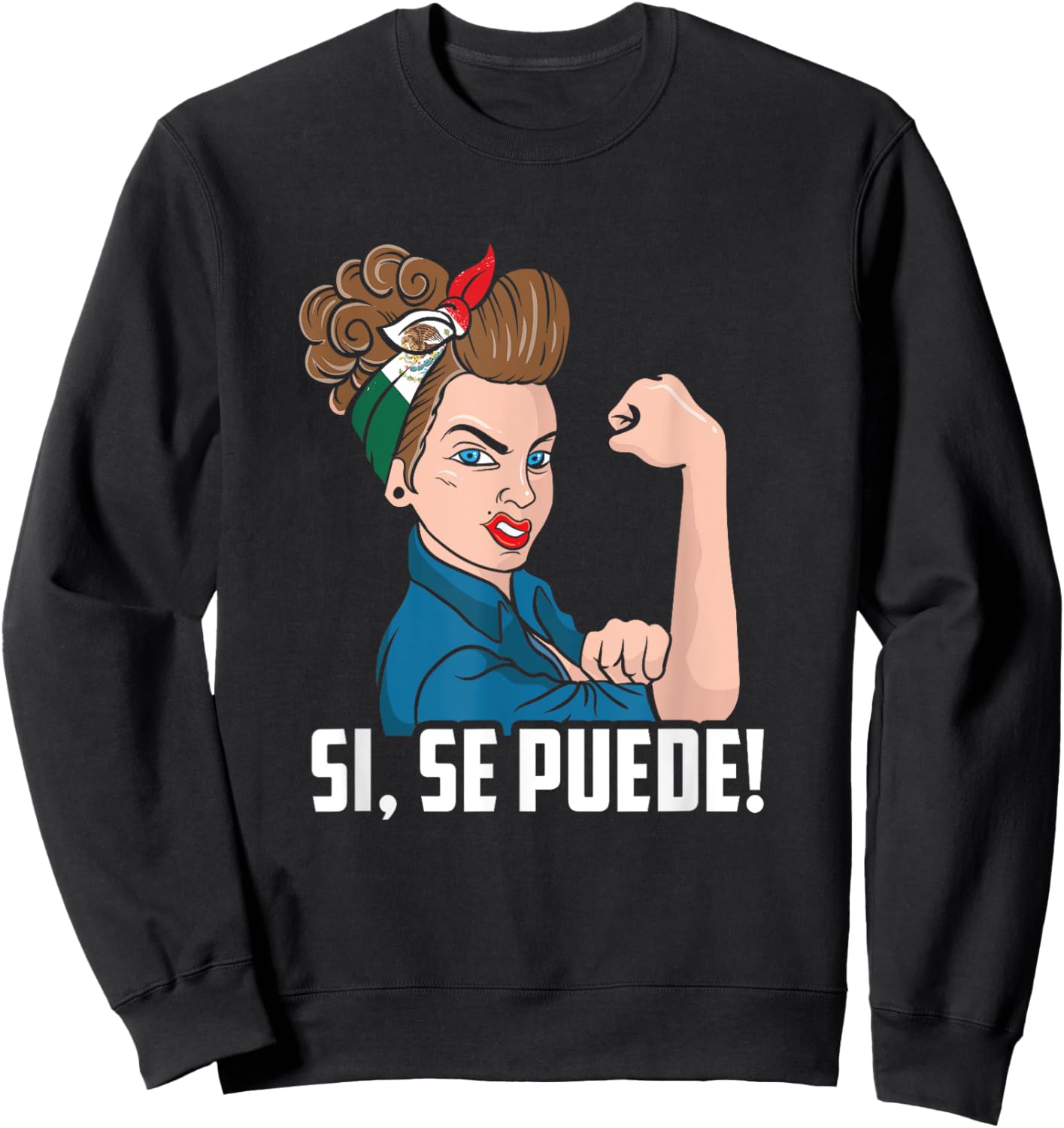 Si, Se Puede Mexican Flag Cinco De Mayo Festival 5th Of May Sweatshirt - Sweatshirt | Black