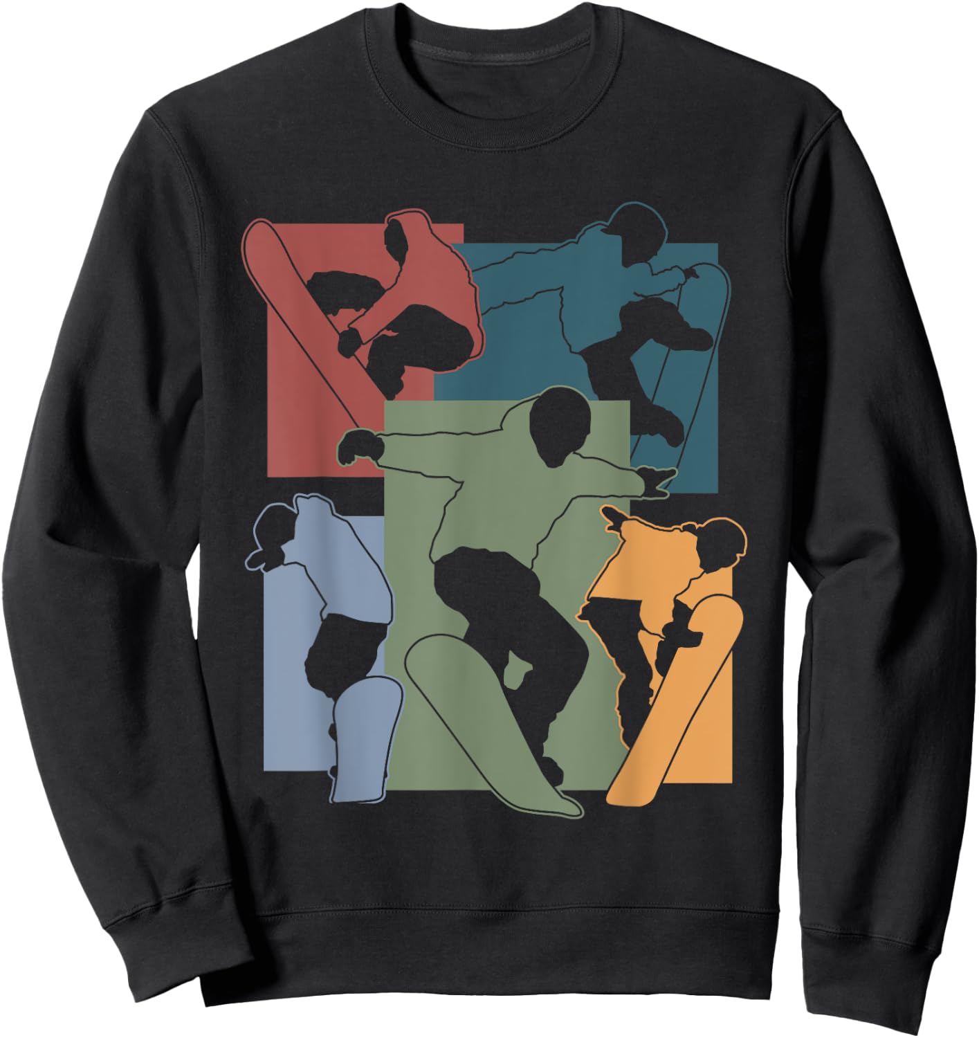 Funny Snowboarding Lover Snowboarder Winter Sports Snowboard Sweatshirt - Sweatshirt | Black