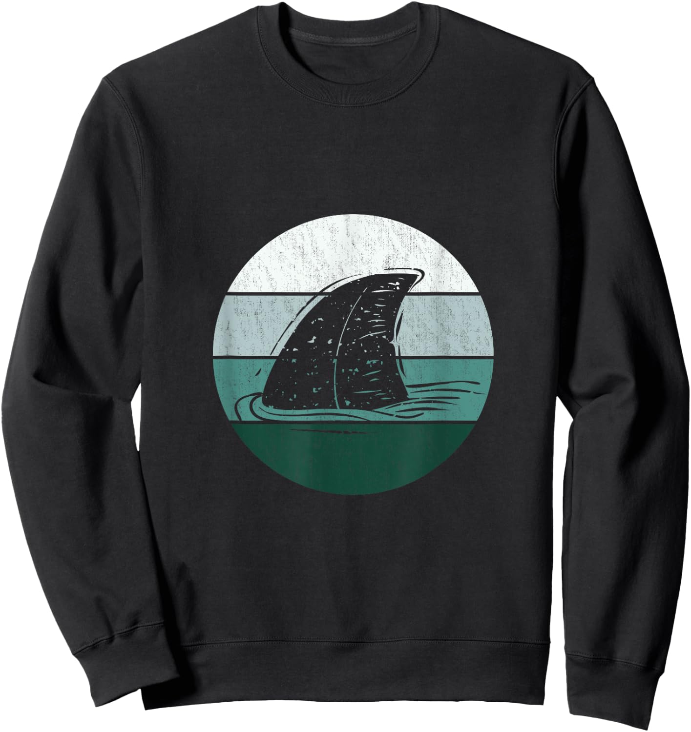 Retro Shark Sweatshirt - Sweatshirt | Black