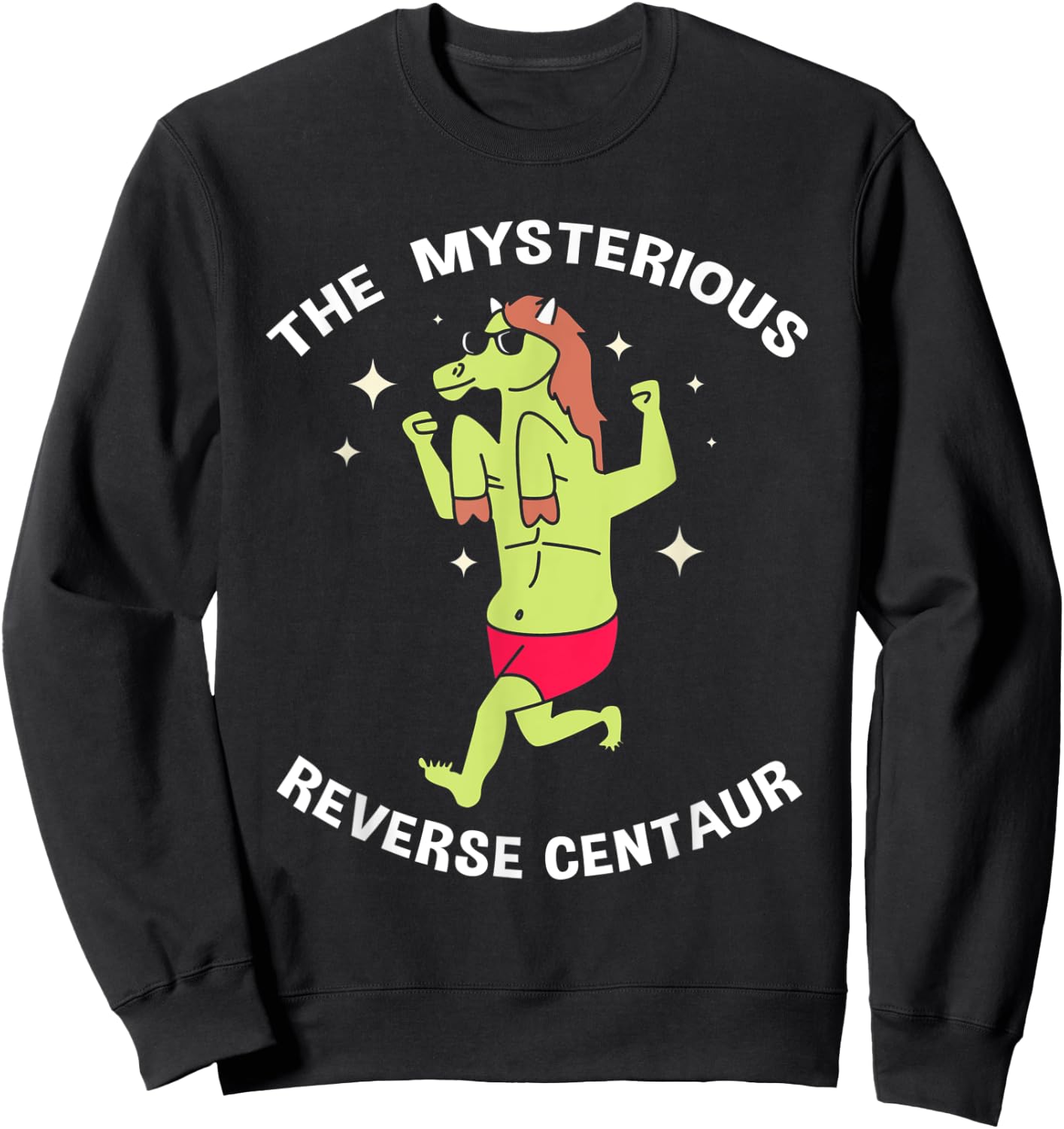 The Mysterious Reverse Centaur Sweatshirt - Sweatshirt | Black