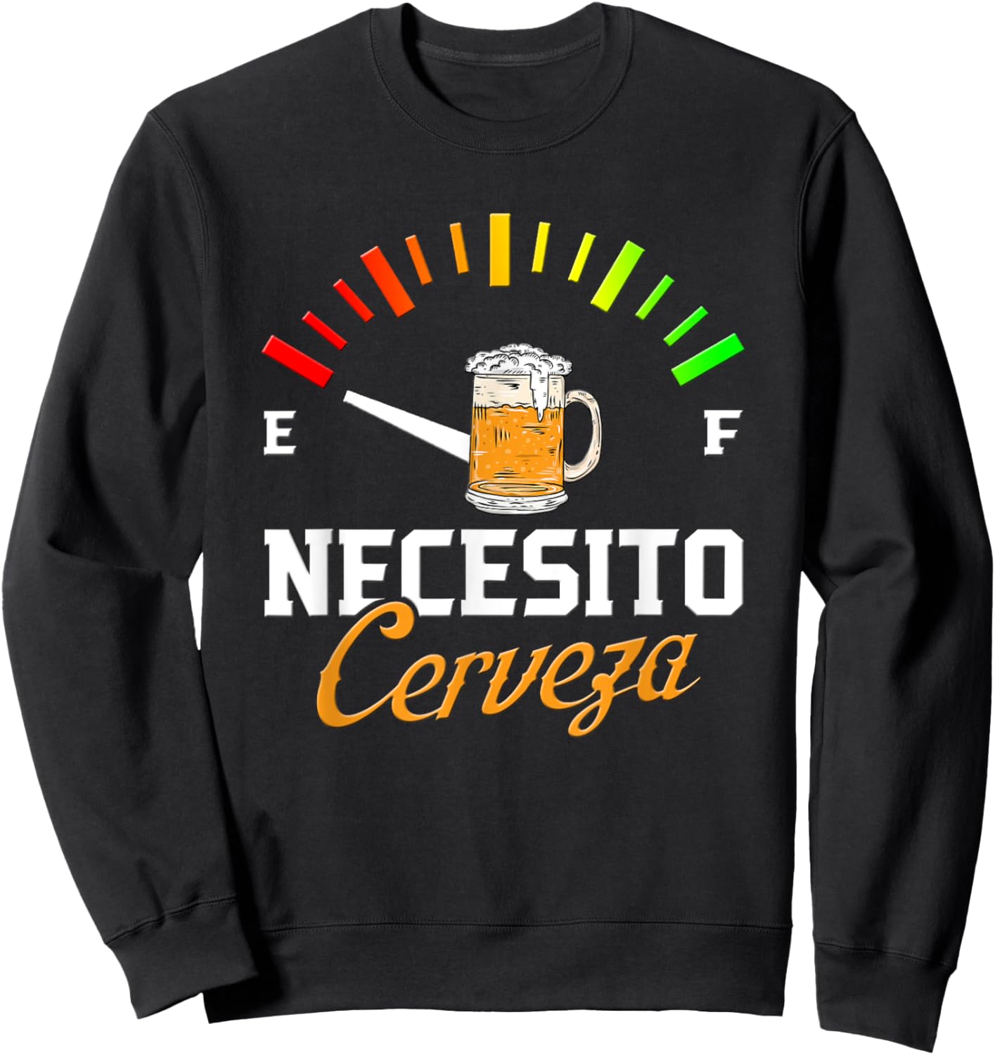 Necesito Cerveza Shirt - Cerveza Sweatshirt - Sweatshirt | Black